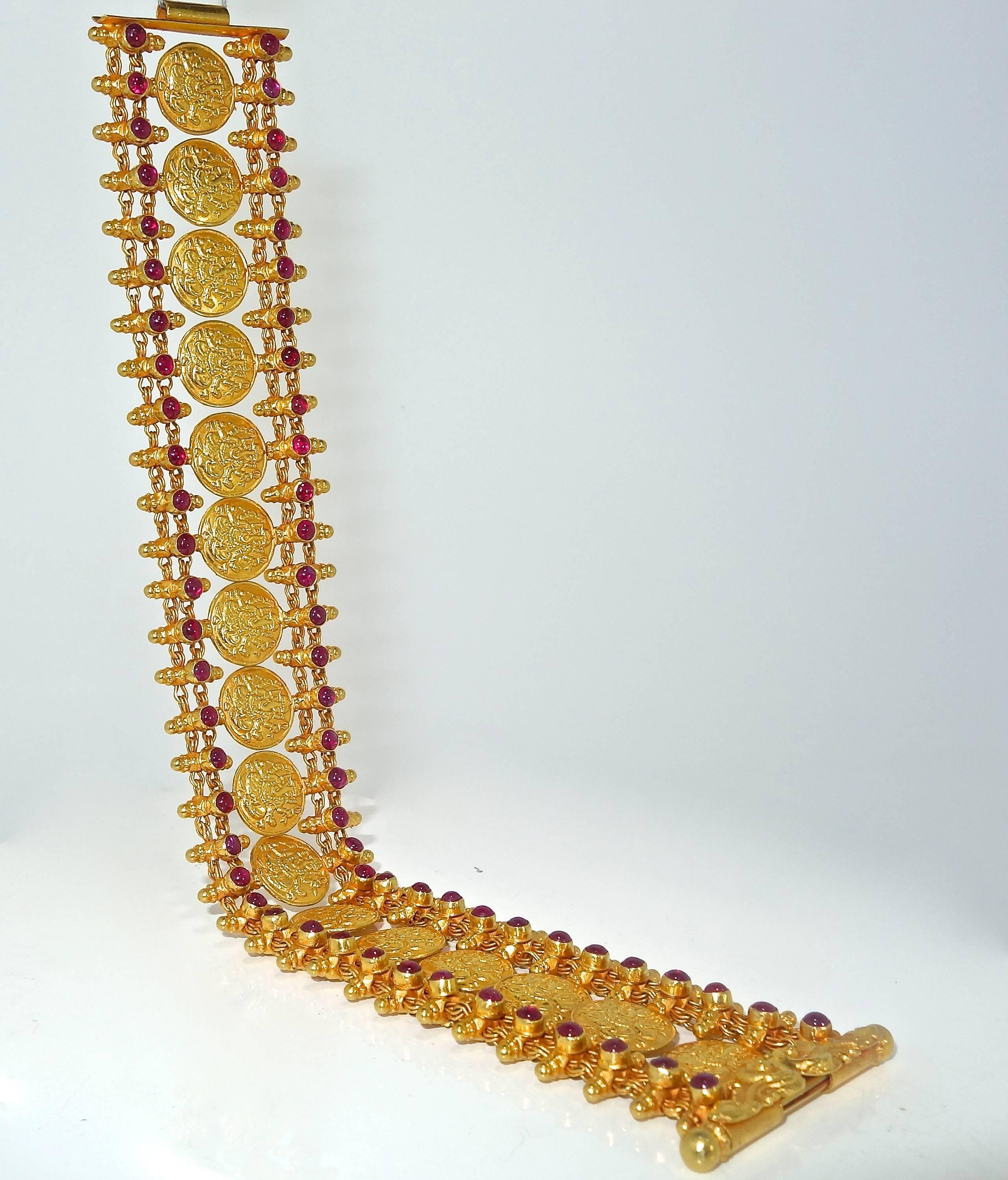 Ruby Gold Bracelet 3