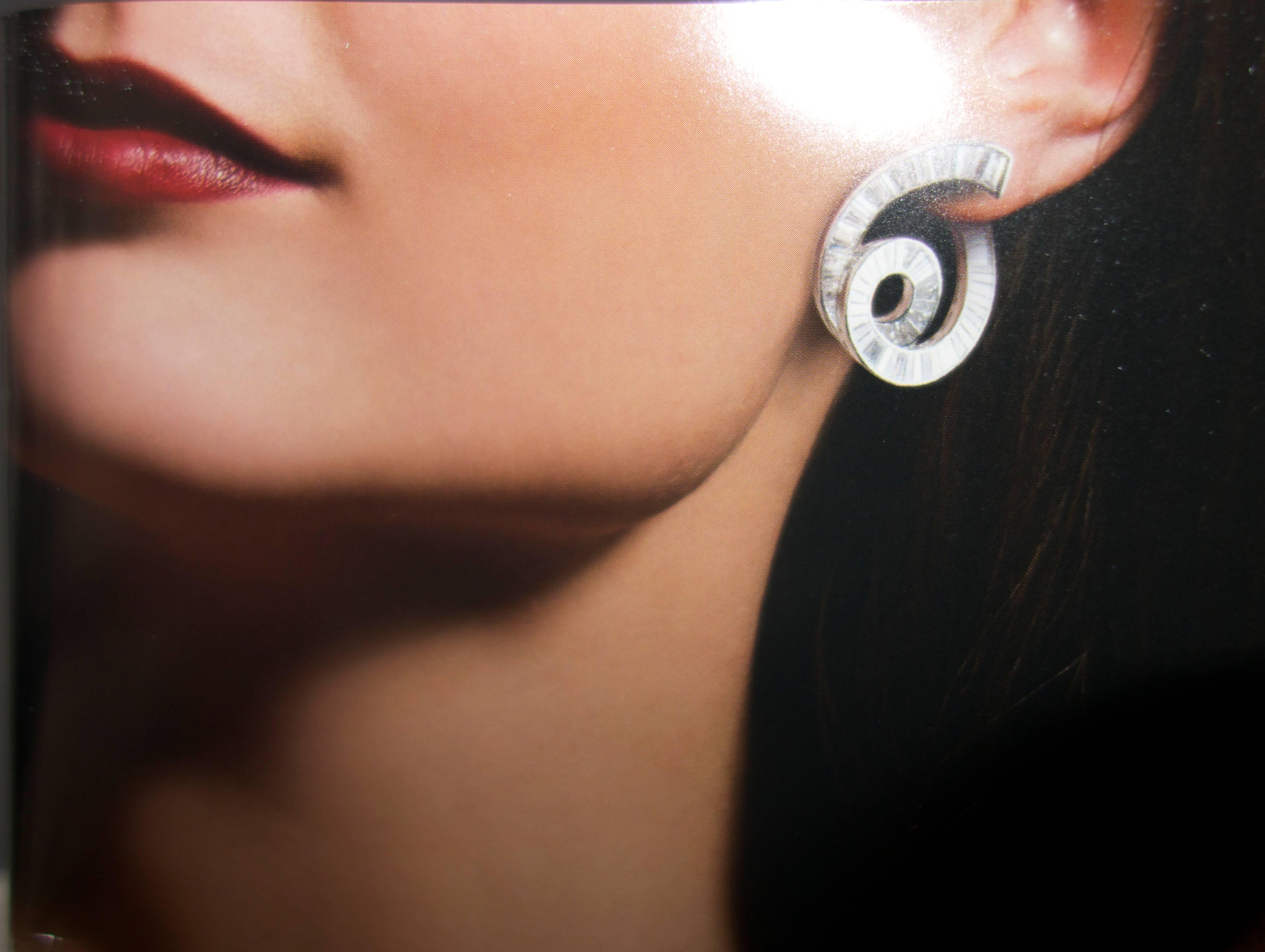Diamond and Platinum Earrings 2