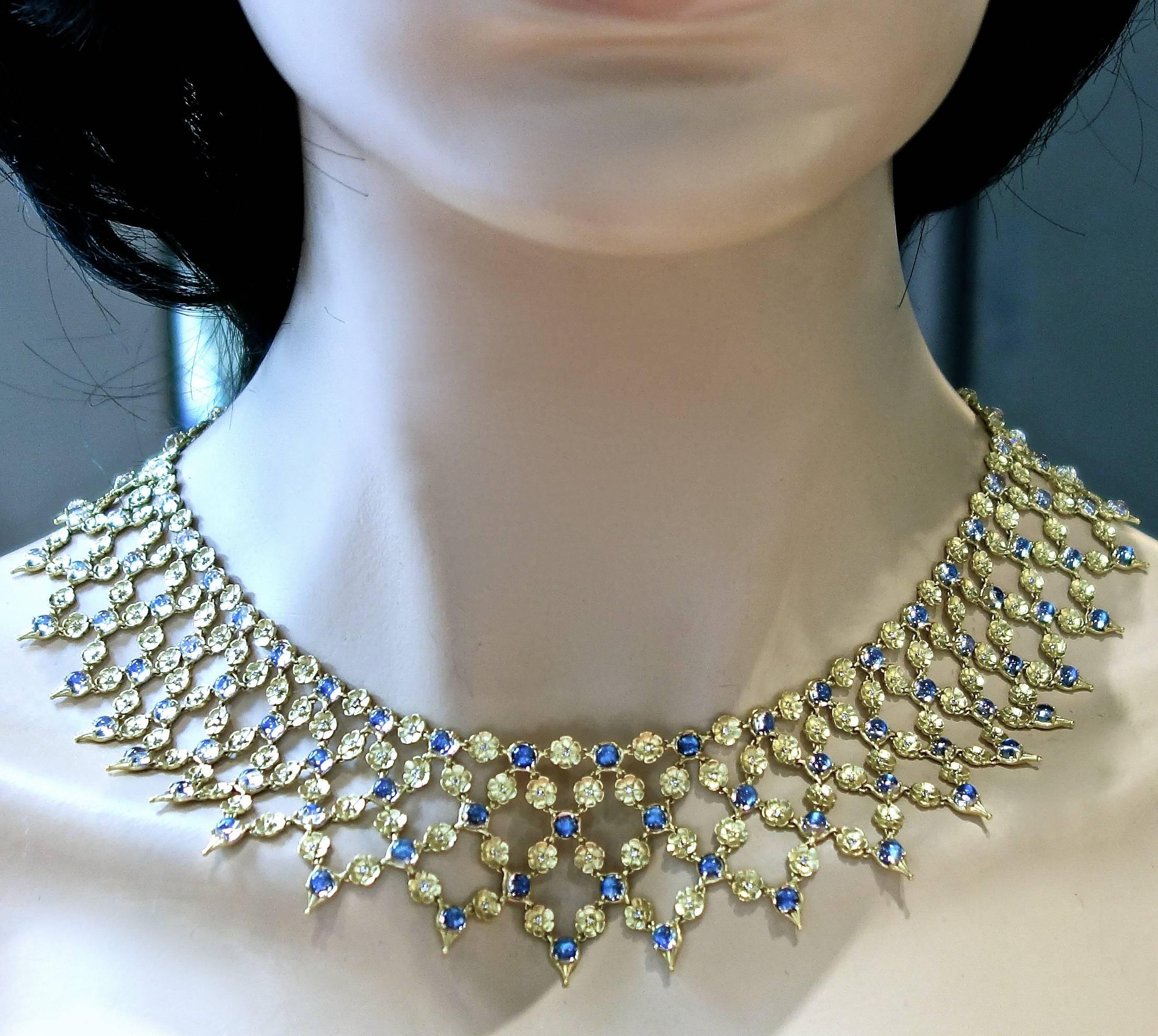 Paul Morelli Moonstone and Diamond Necklace In Excellent Condition In Aspen, CO