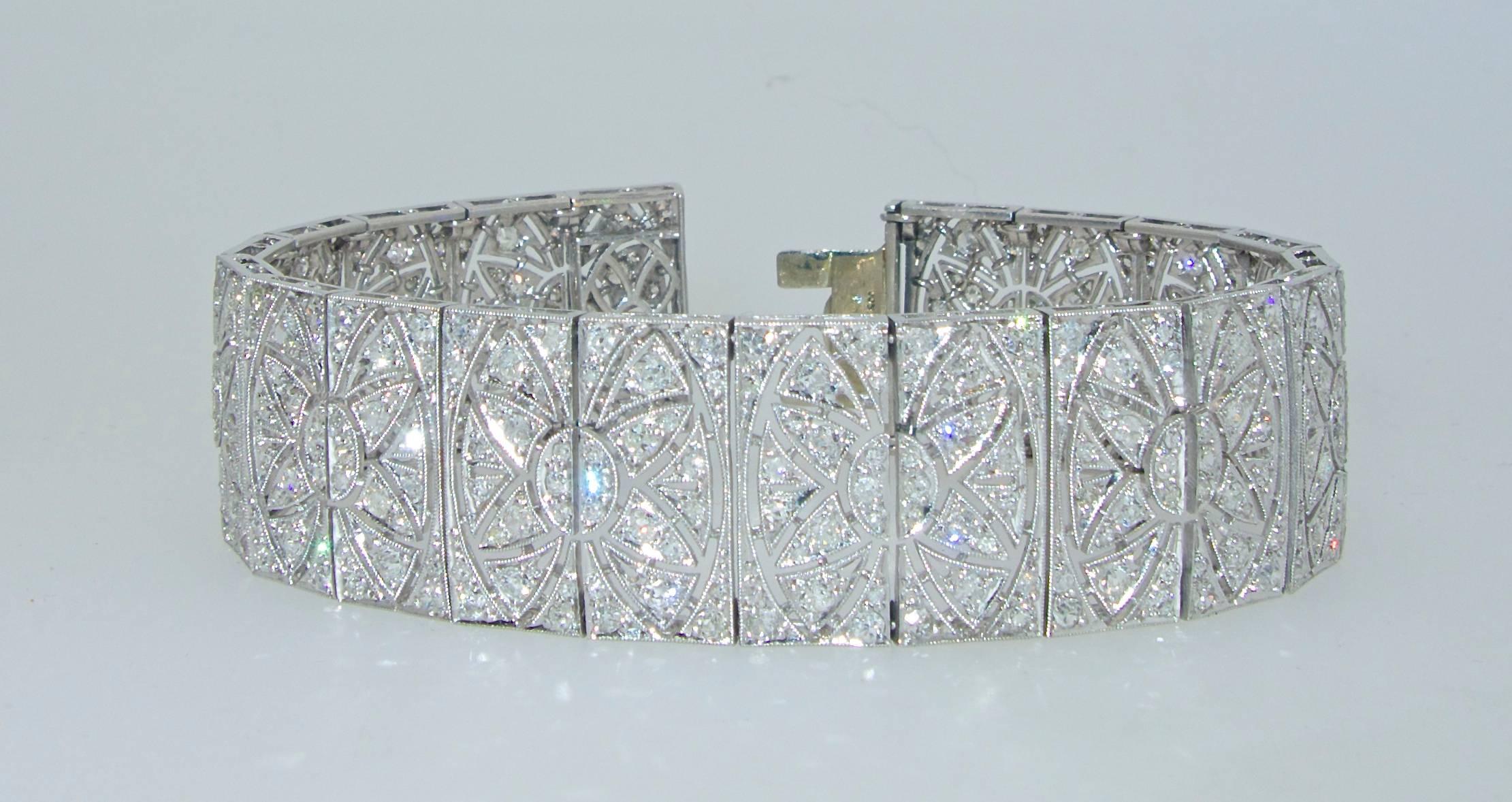 French Art Deco Diamond Bracelet by Tiffany & Co., Paris, circa 1925 1