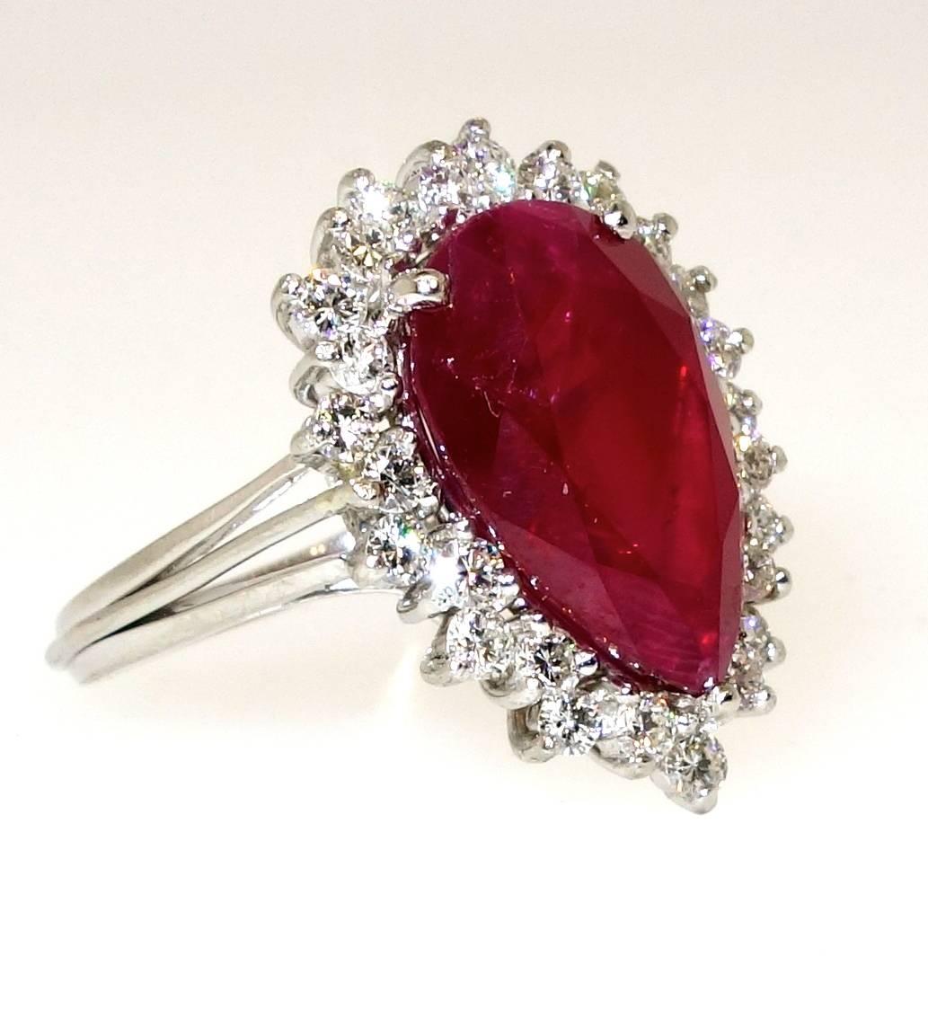 Contemporary Natural Fine Ruby and Diamond