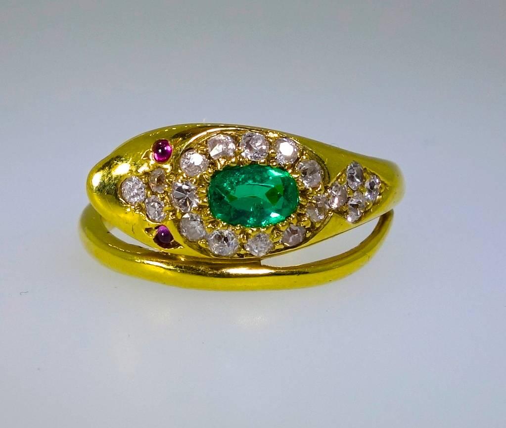 Antique Serpent Ring Signifying Eternal Love In Excellent Condition In Aspen, CO