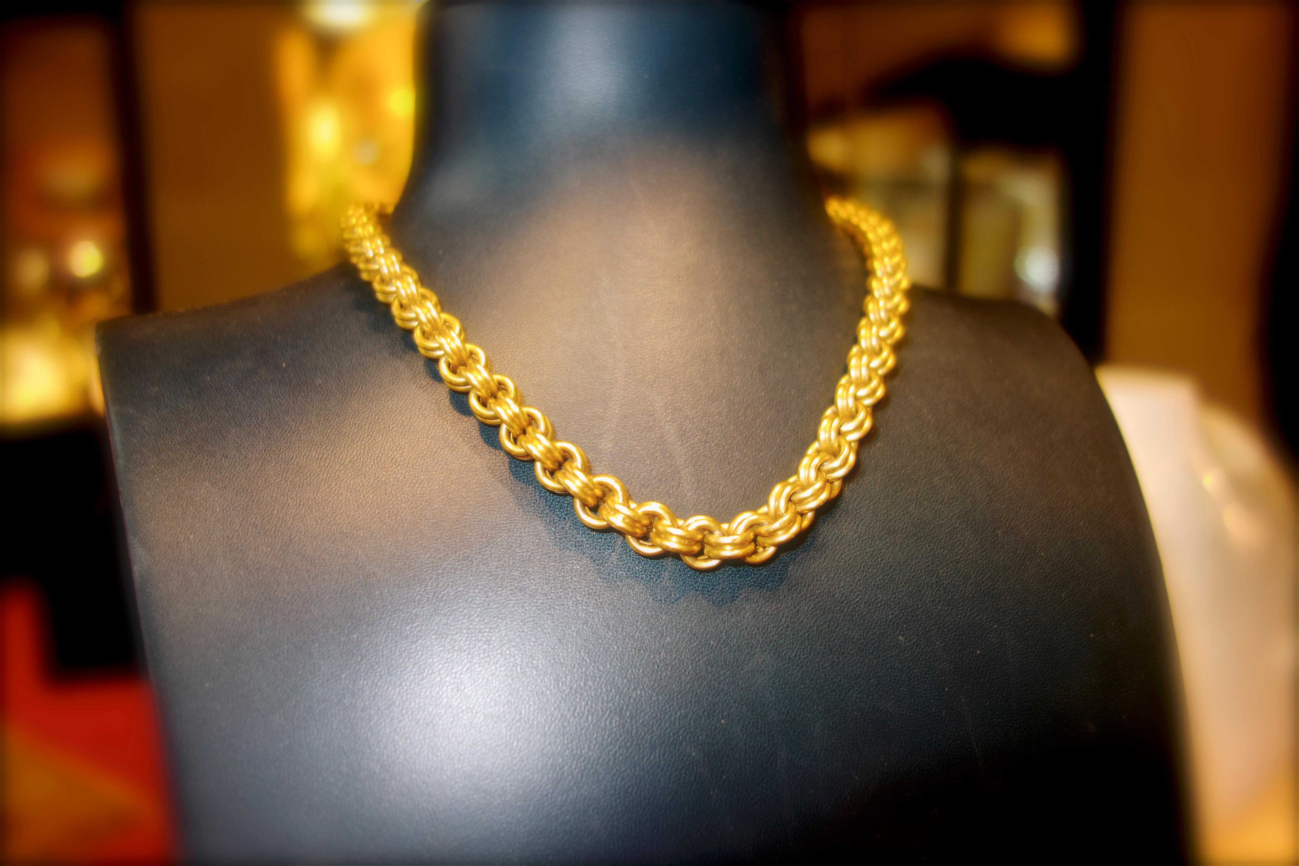 Late Victorian 18 Karat Heavy Link Chain