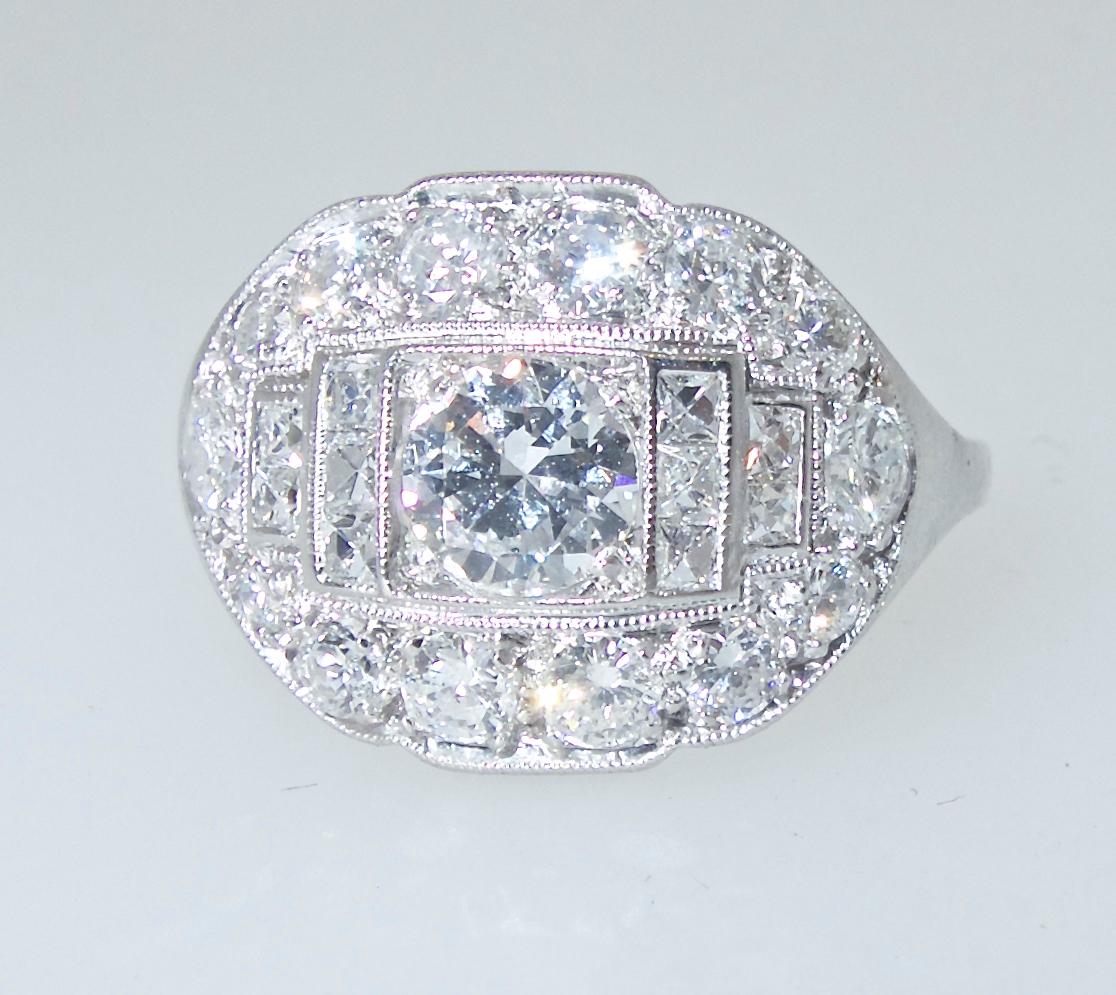 Tiffany & Co. Vintage Diamantring:: um 1930 (Art déco)