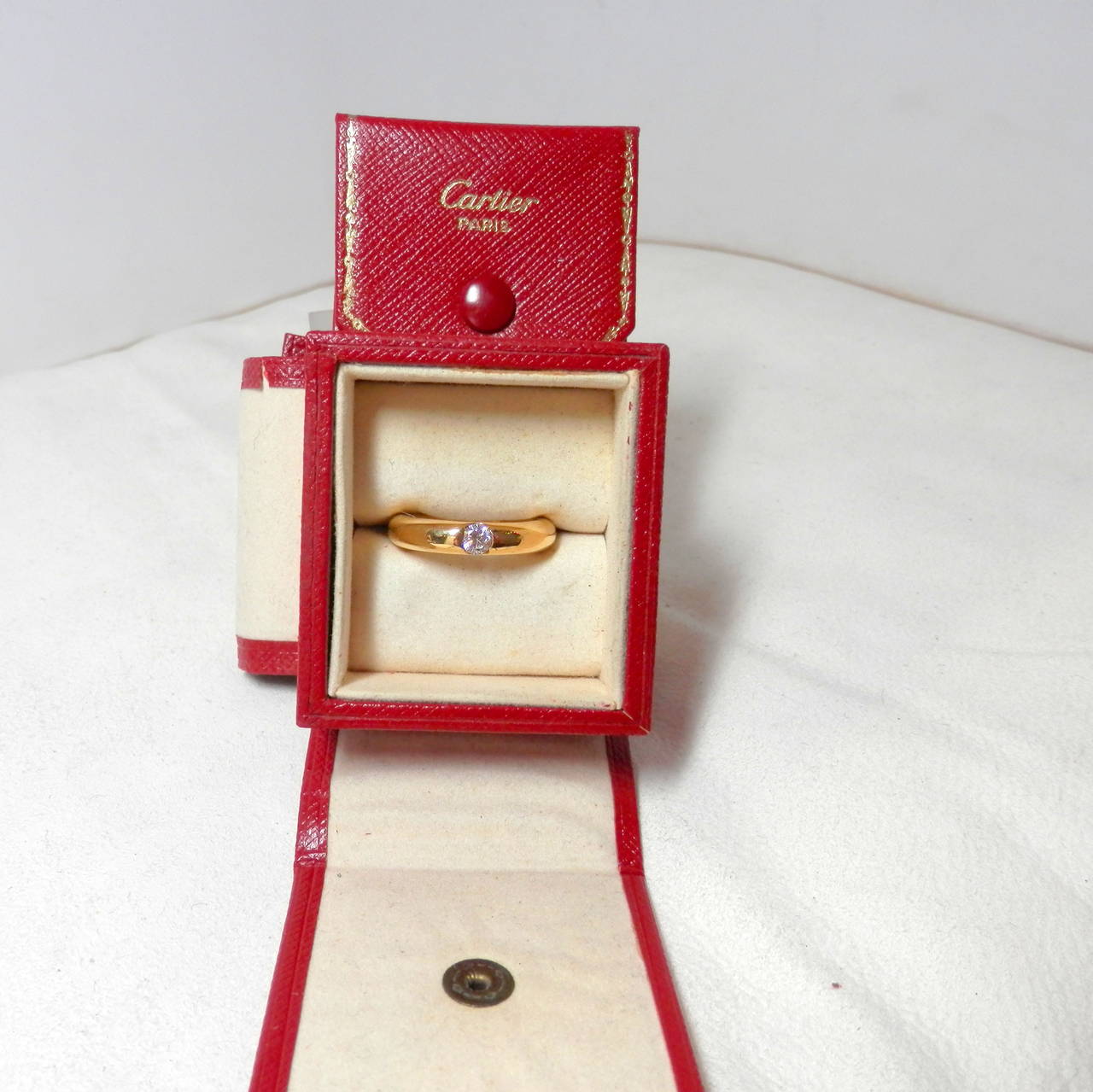 Cartier Diamond Gold Band Ring 2