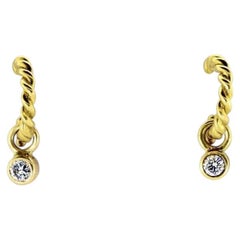 Tiffany & Co. 18K and Diamond Earrings