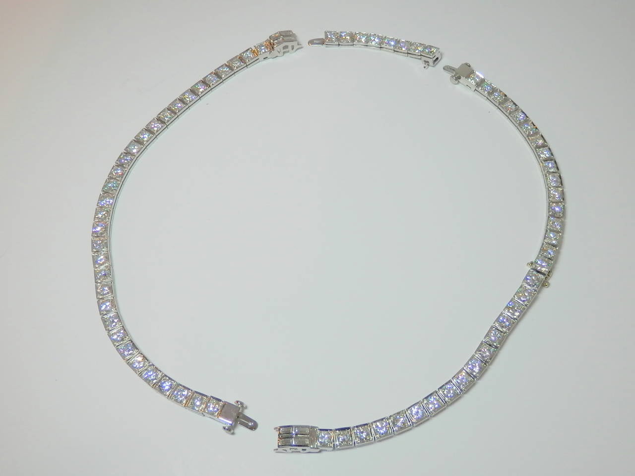 Retro Diamond Platinum Necklace Bracelets