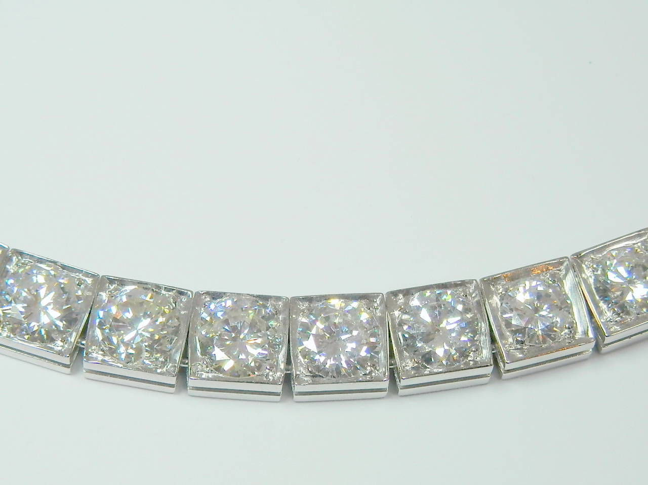 Diamond Platinum Necklace Bracelets 2