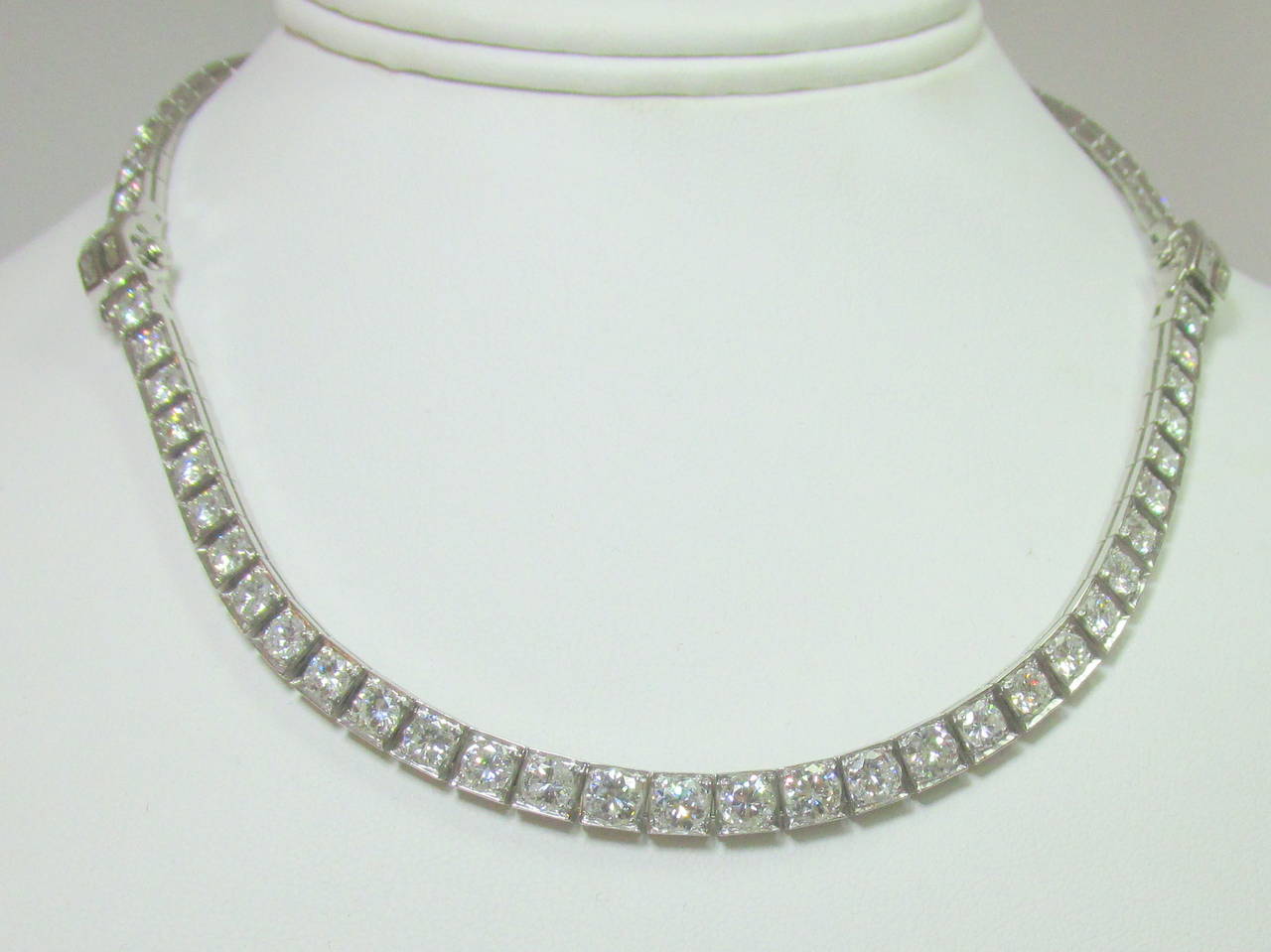 Diamond Platinum Necklace Bracelets 4