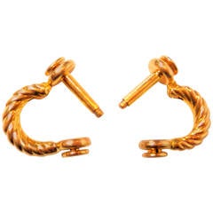French Gold shackle motif cufflinks 12