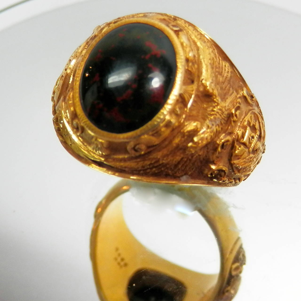 Circa 1905 Bailey Banks & Biddle US Navy Signet Ring In Excellent Condition In Aspen, CO