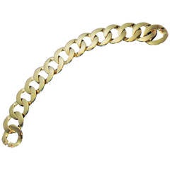 Vintage gold Curb link bracelet