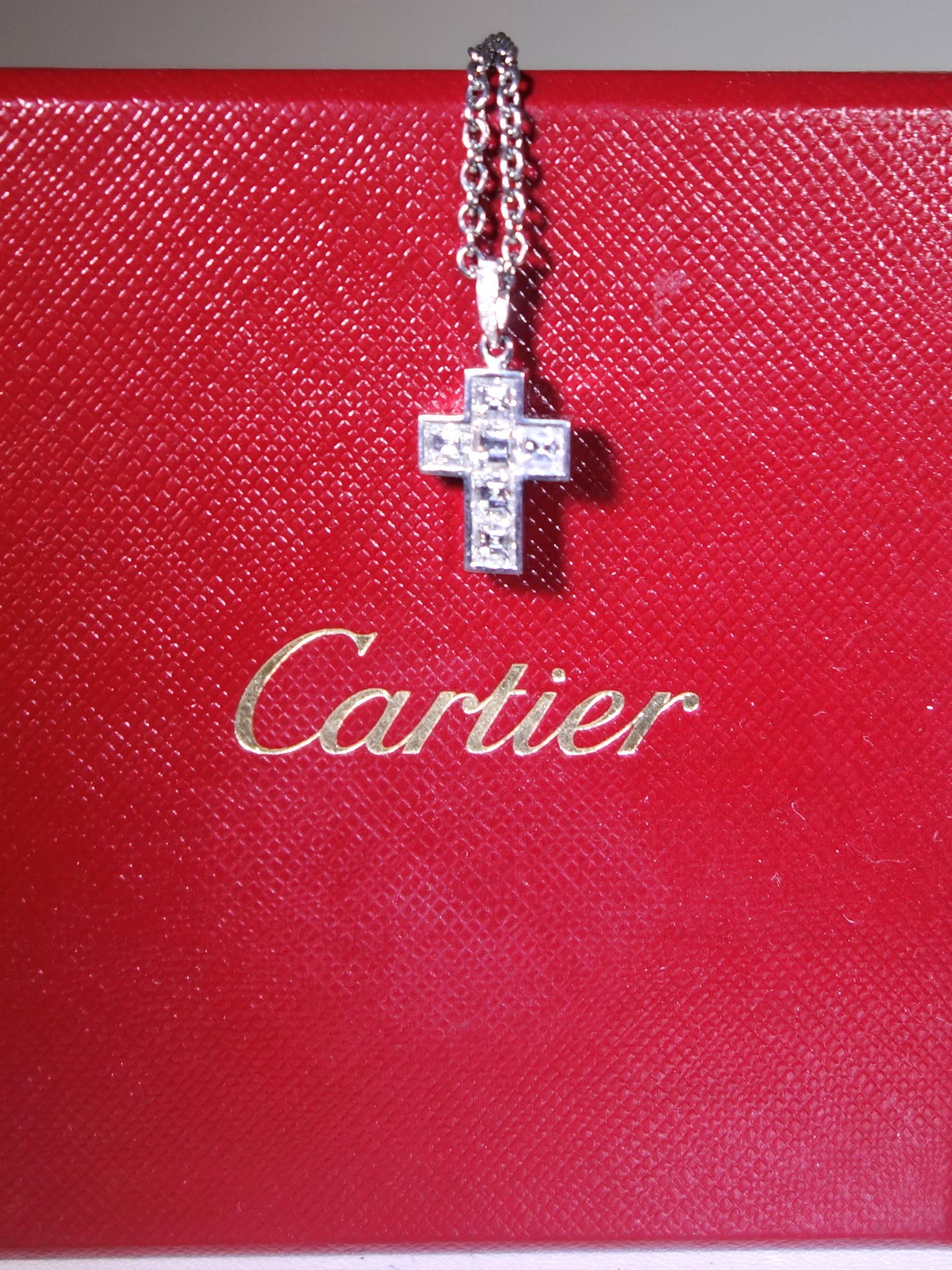 cartier diamond cross