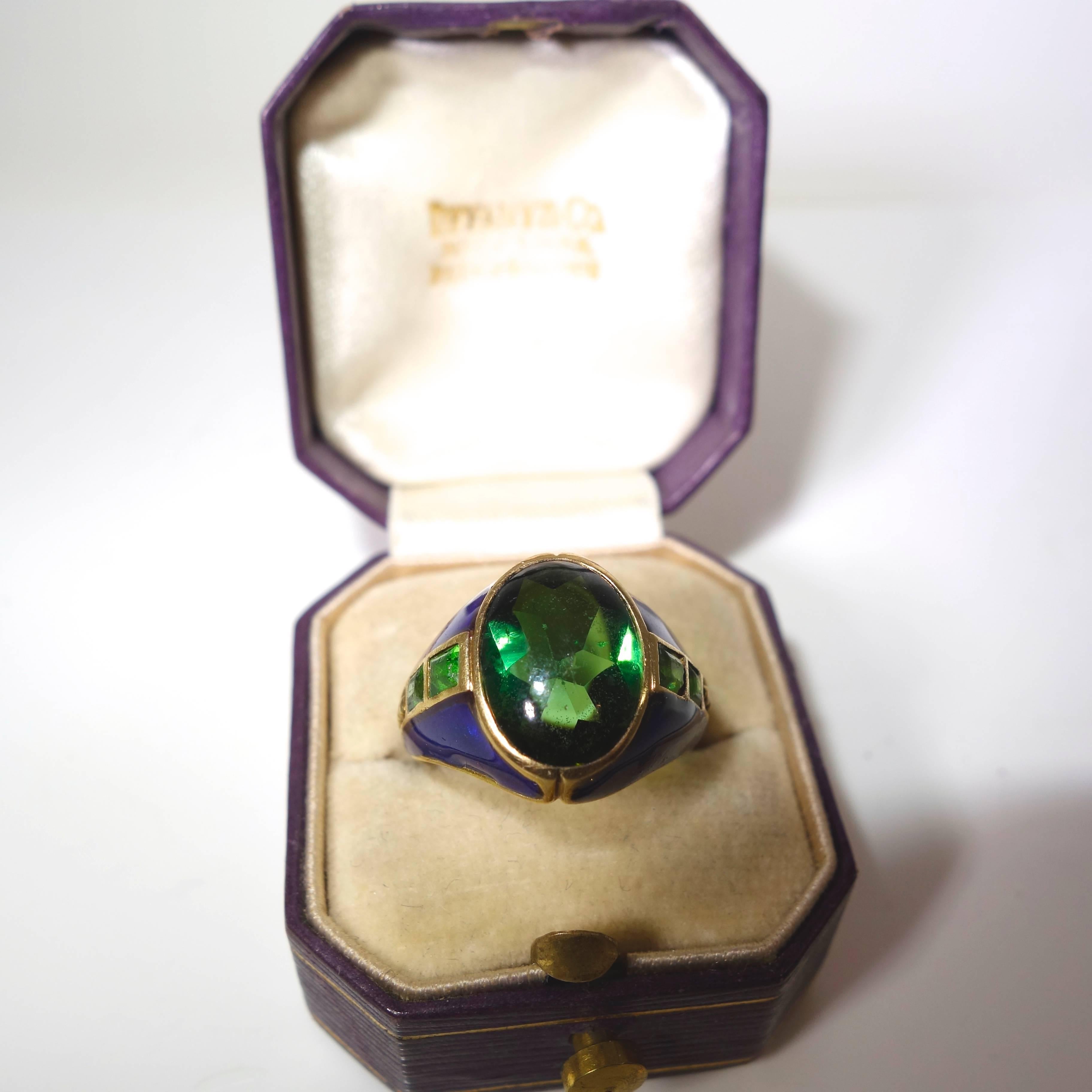 Unusual Arts and Craft ring by Louis Comfort Tiffany, c. 1909. at 1stDibs