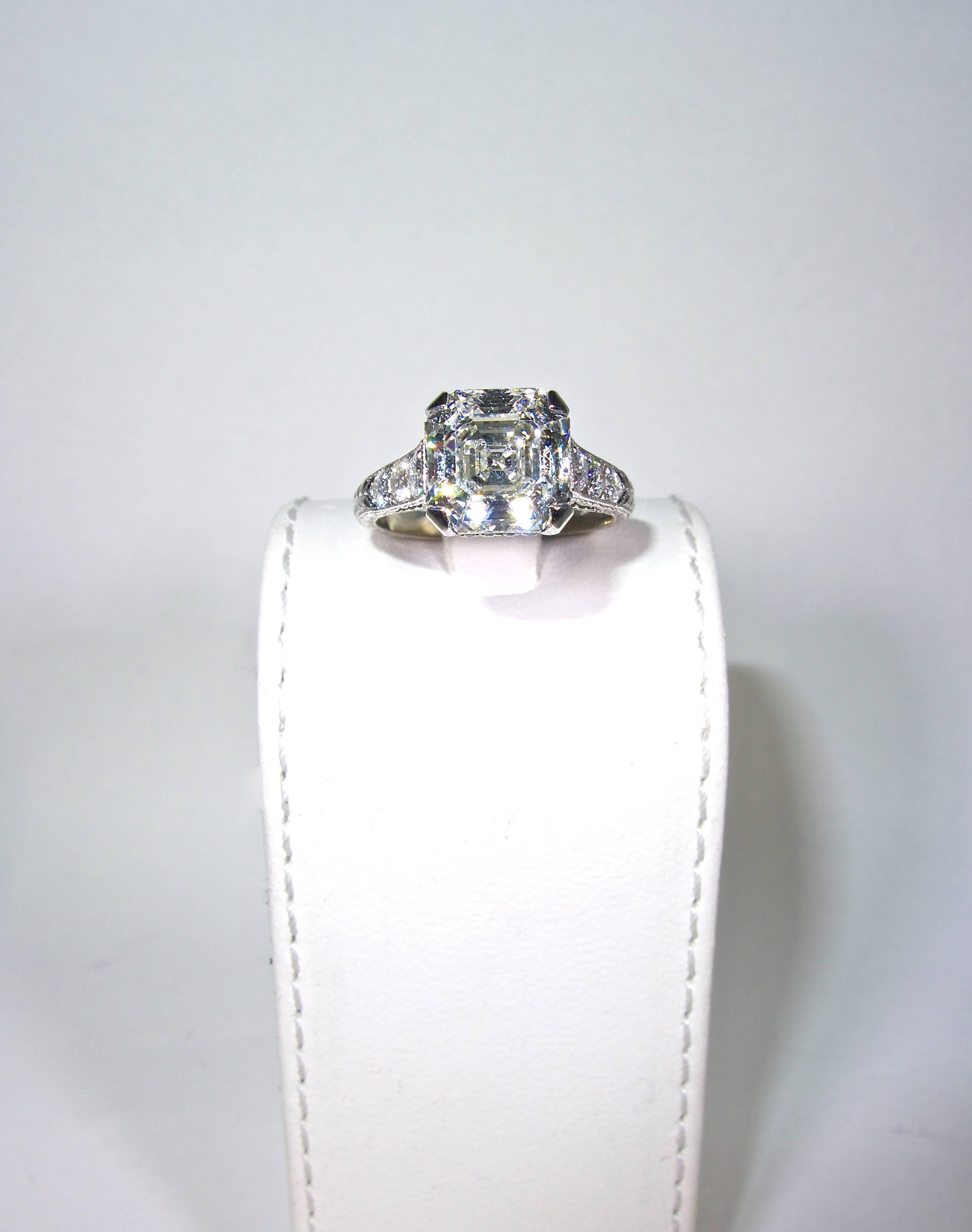 royal asscher wedding band