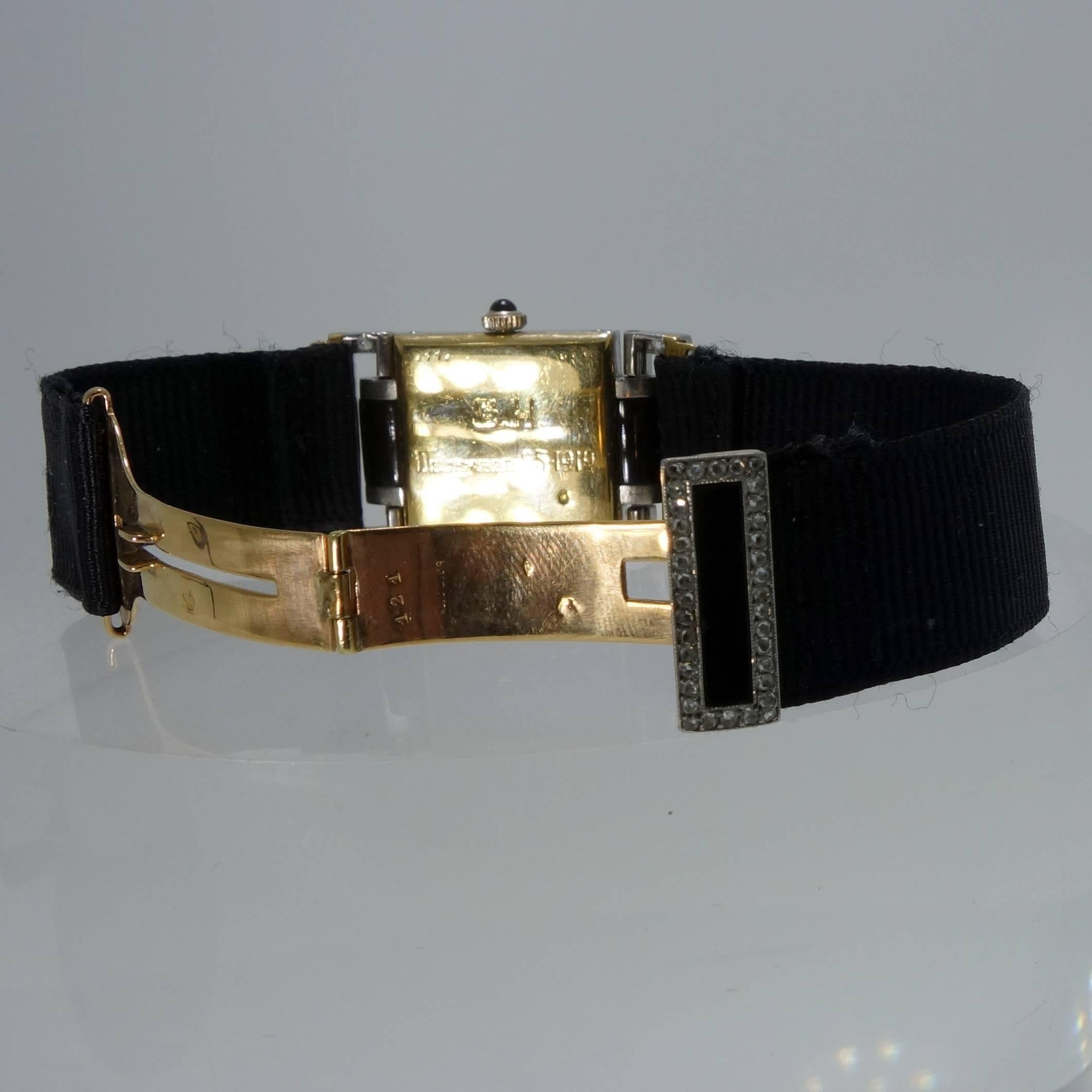 Cartier Paris Lady's Platinum Yellow Gold Diamond Wristwatch 1
