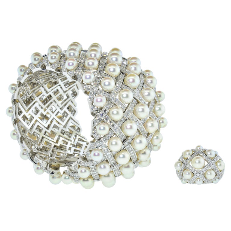 Chanel Matelasse Quilted Semi Flexible Large Bangle Bracelet For Sale at  1stDibs