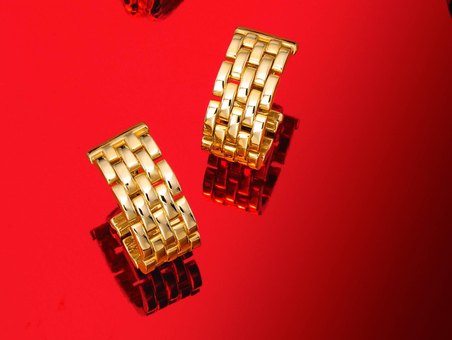 Women's Cartier Gold Hoop Earrings