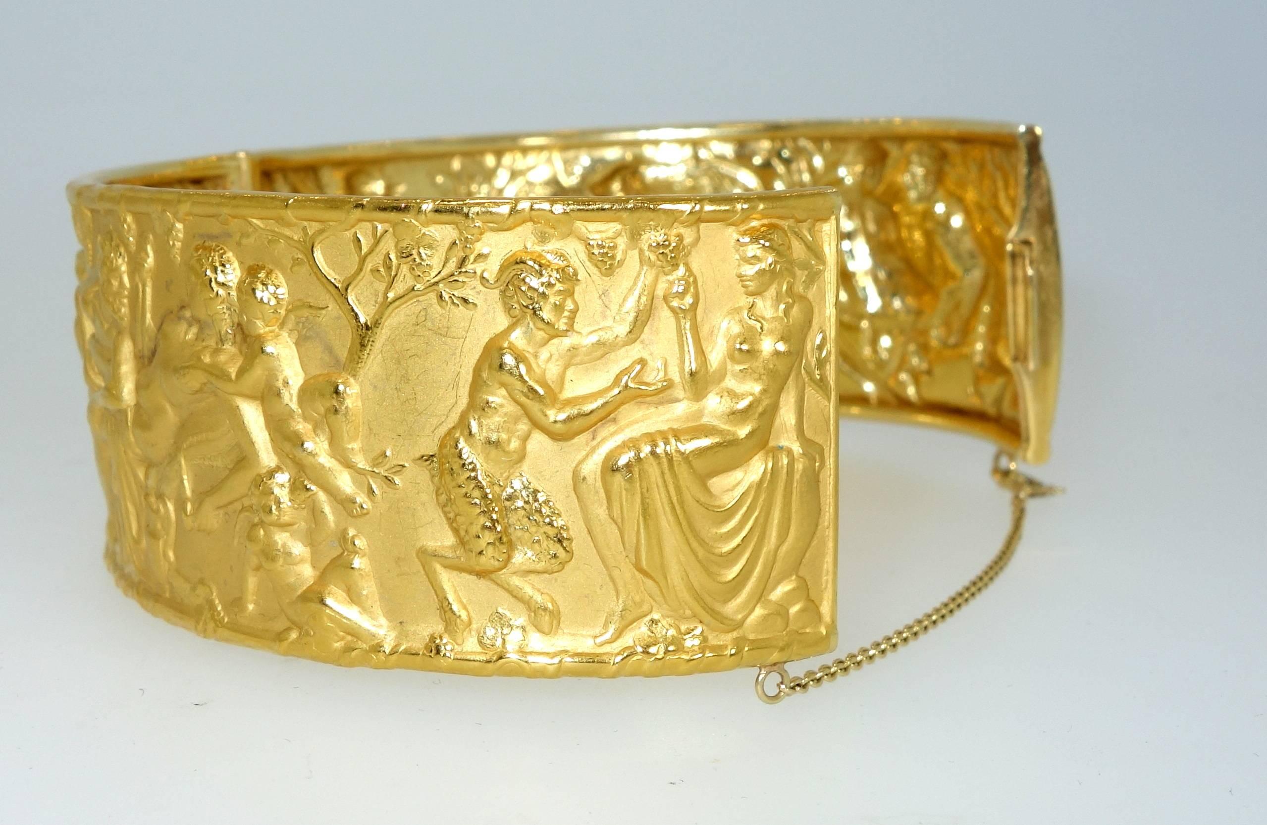 Carrera y Carrera Erotic Gold Bangle Bracelet 1