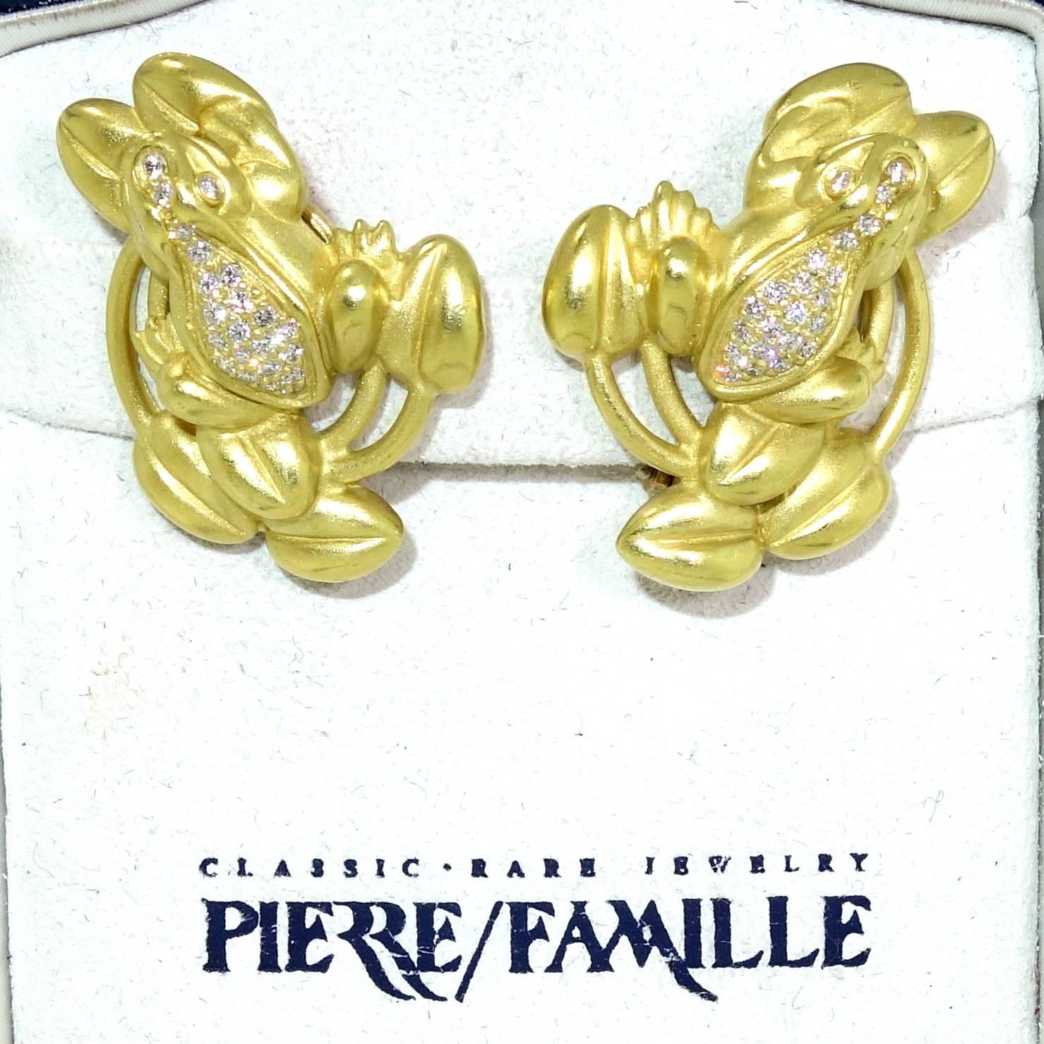 Kieselstein-Cord Unusual Gemstone Diamond Gold Bracelet and Earrings Set 3