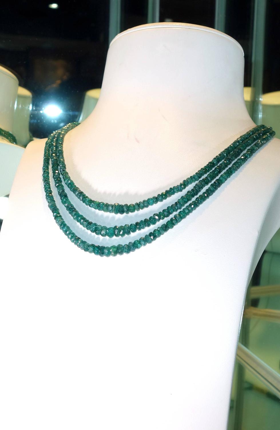 Juliet Glass bead Necklace - Emerald main image 1