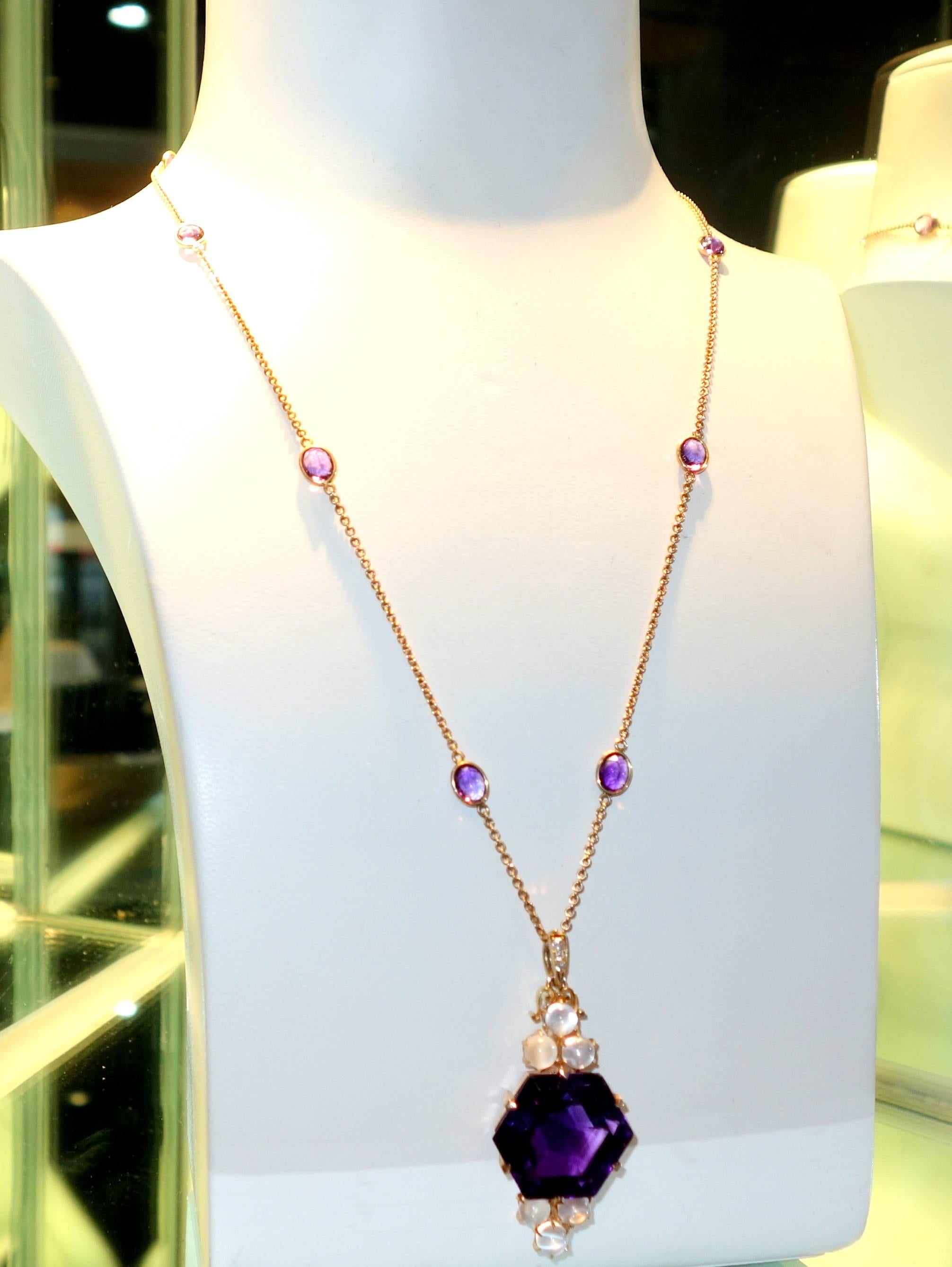 High Victorian Victorian Amethyst necklace