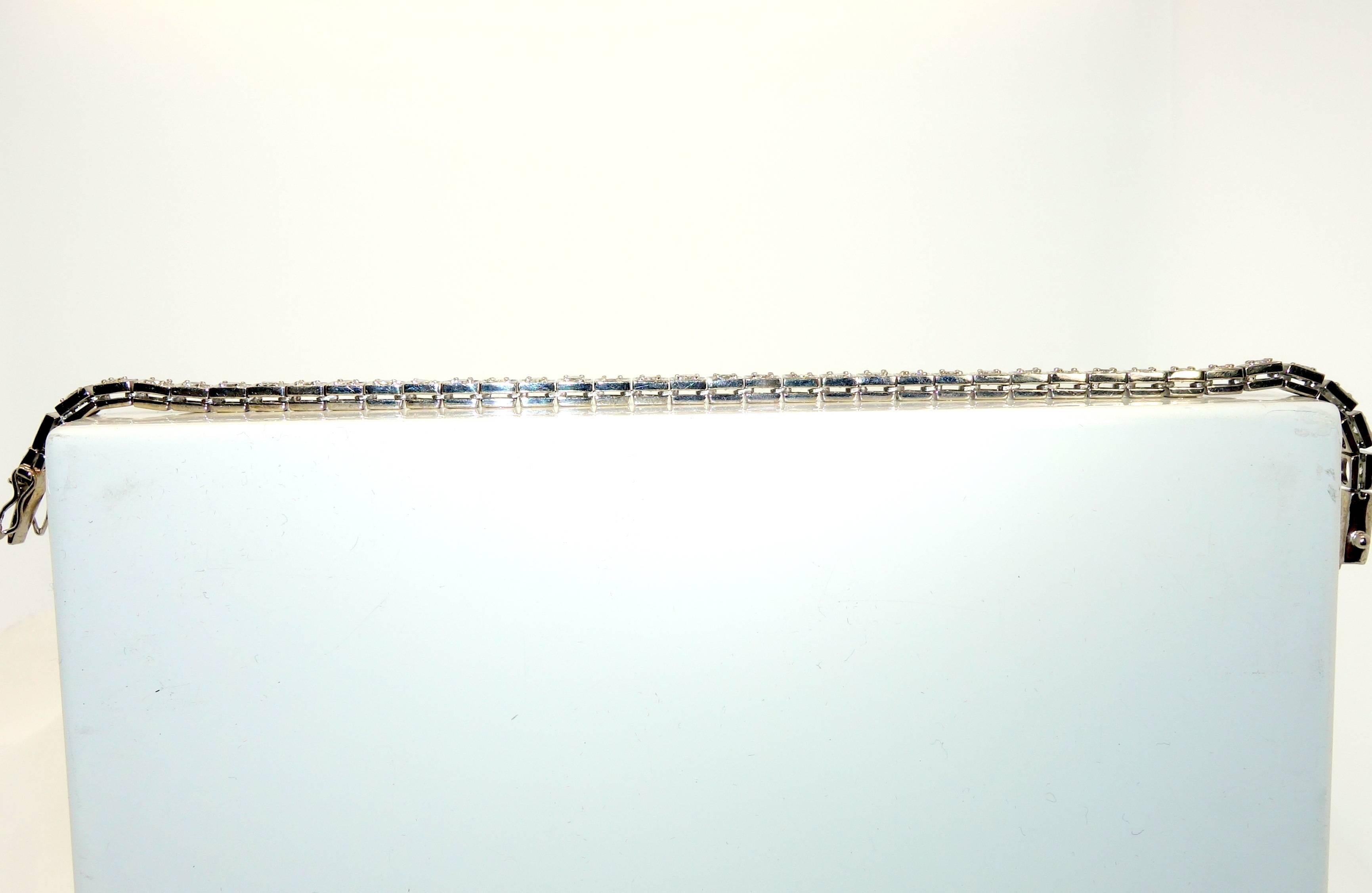 1950s Diamond Gold Straight line bracelet 3