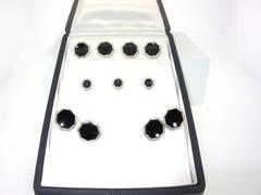 Art Deco gentleman's cuff and stud set