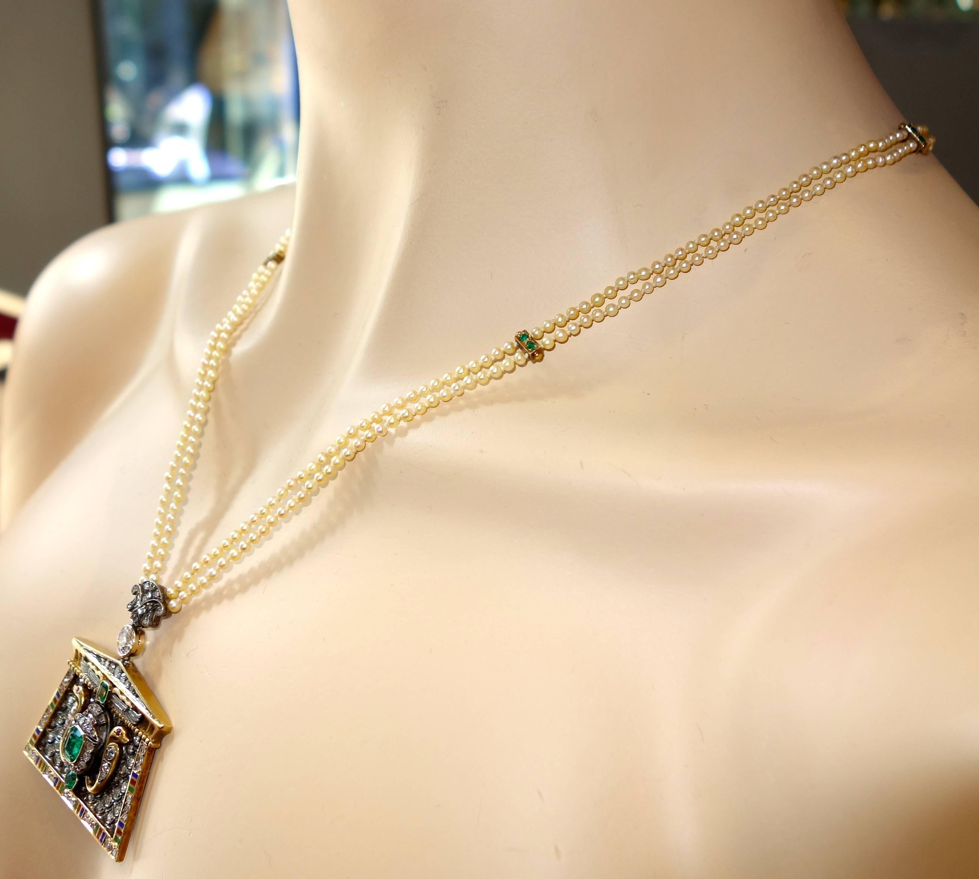 19th Century Egyptian Revival Necklace In Excellent Condition In Aspen, CO