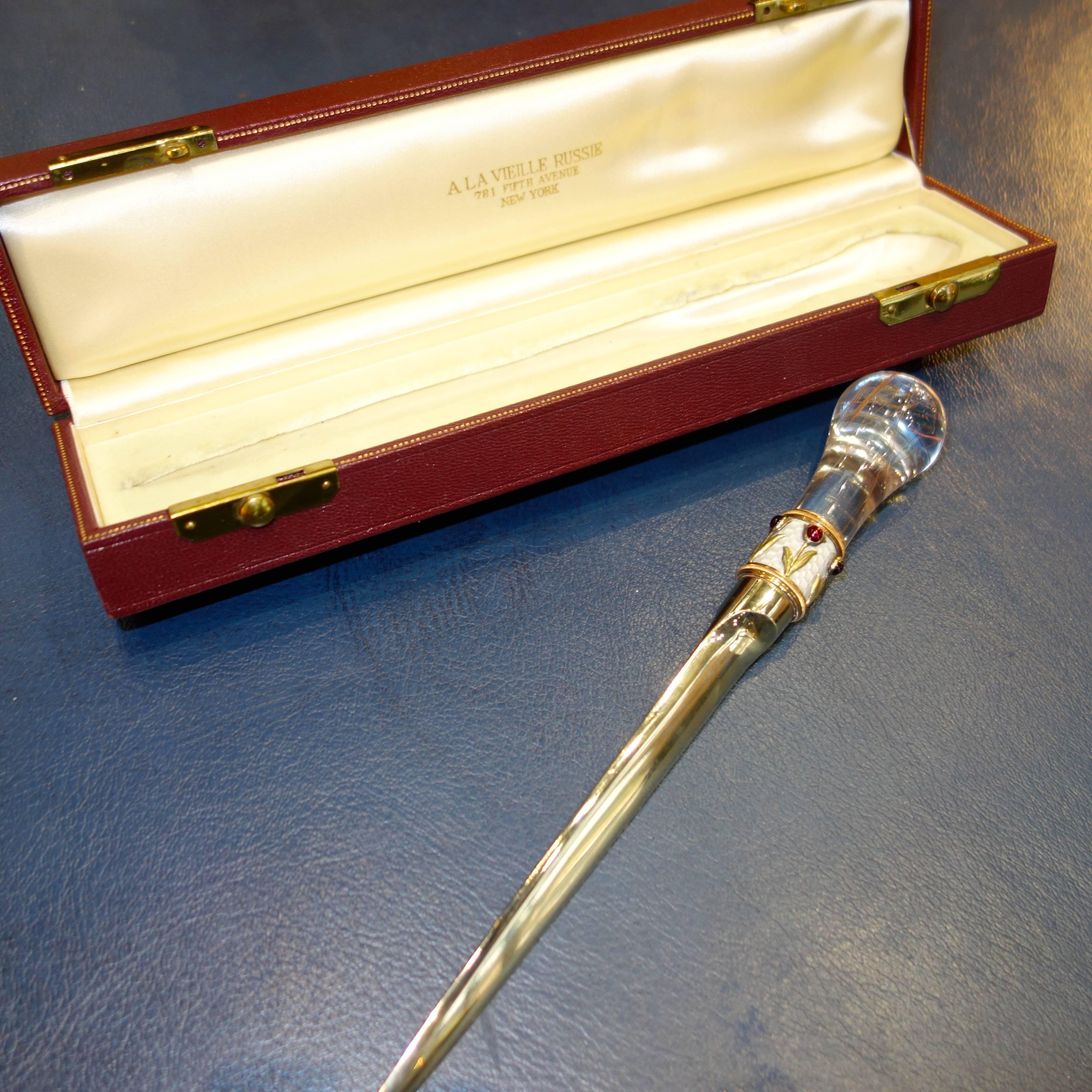 Women's or Men's Faberge Jewelled Letter Opener, circa 1900