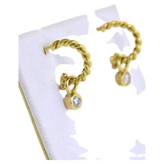 Tiffany & Co. 18K and Diamond Earrings
