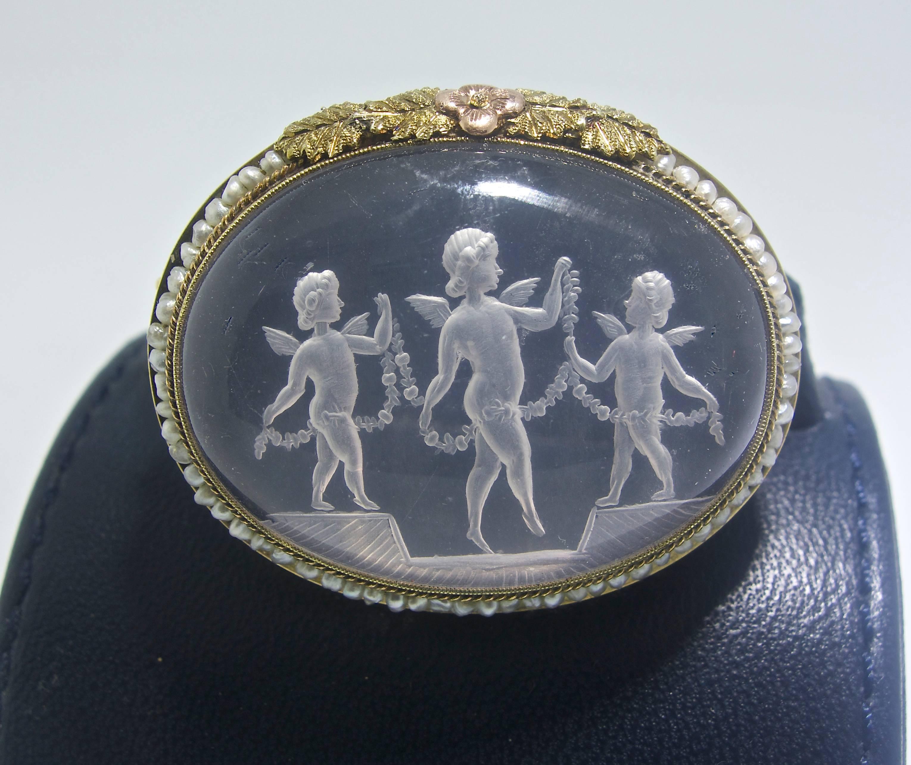 Antique Carving Brooch, circa 1890 2