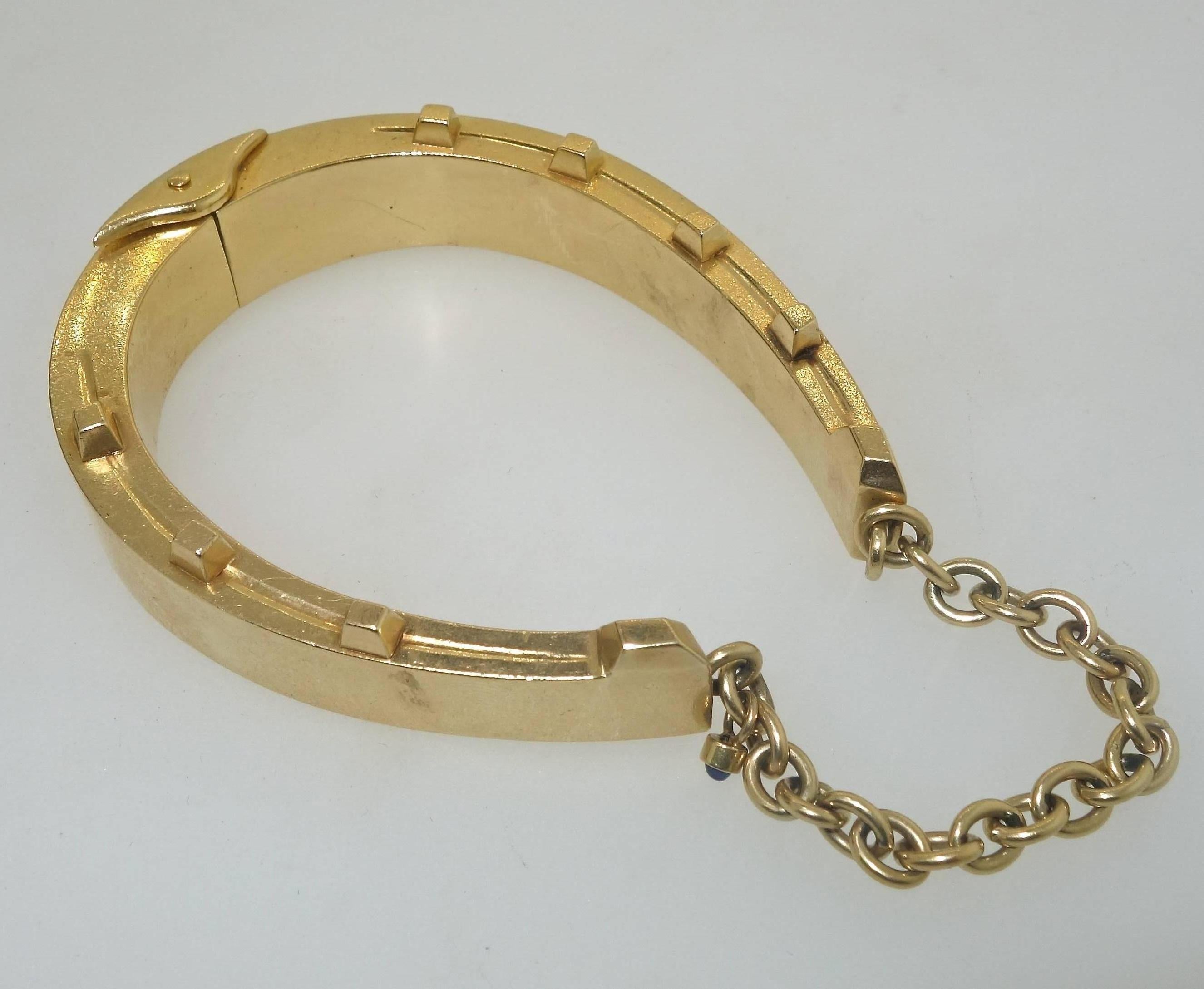 Antique Sporting Motif Bangle-Bracelet, Late 19th Century In Good Condition In Aspen, CO