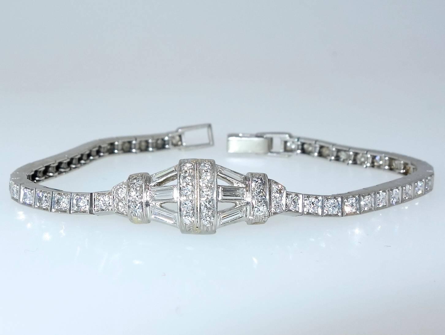 Women's or Men's Tiffany & Co. Vintage Diamond Bracelet
