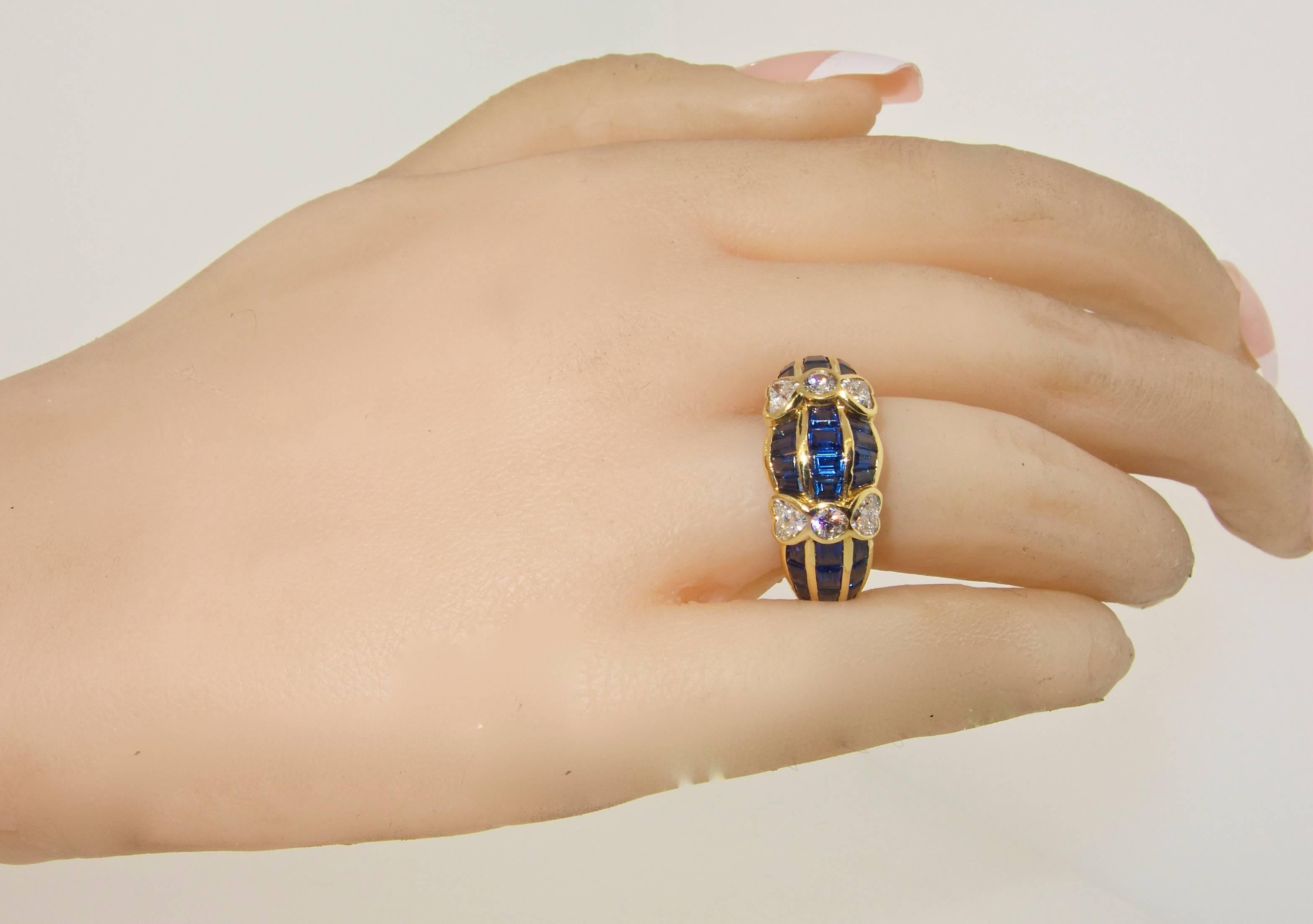 Van Cleef & Arpels Diamond and Sapphire Ring  In Excellent Condition In Aspen, CO
