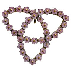 Pendentif de conversion en émail vintage