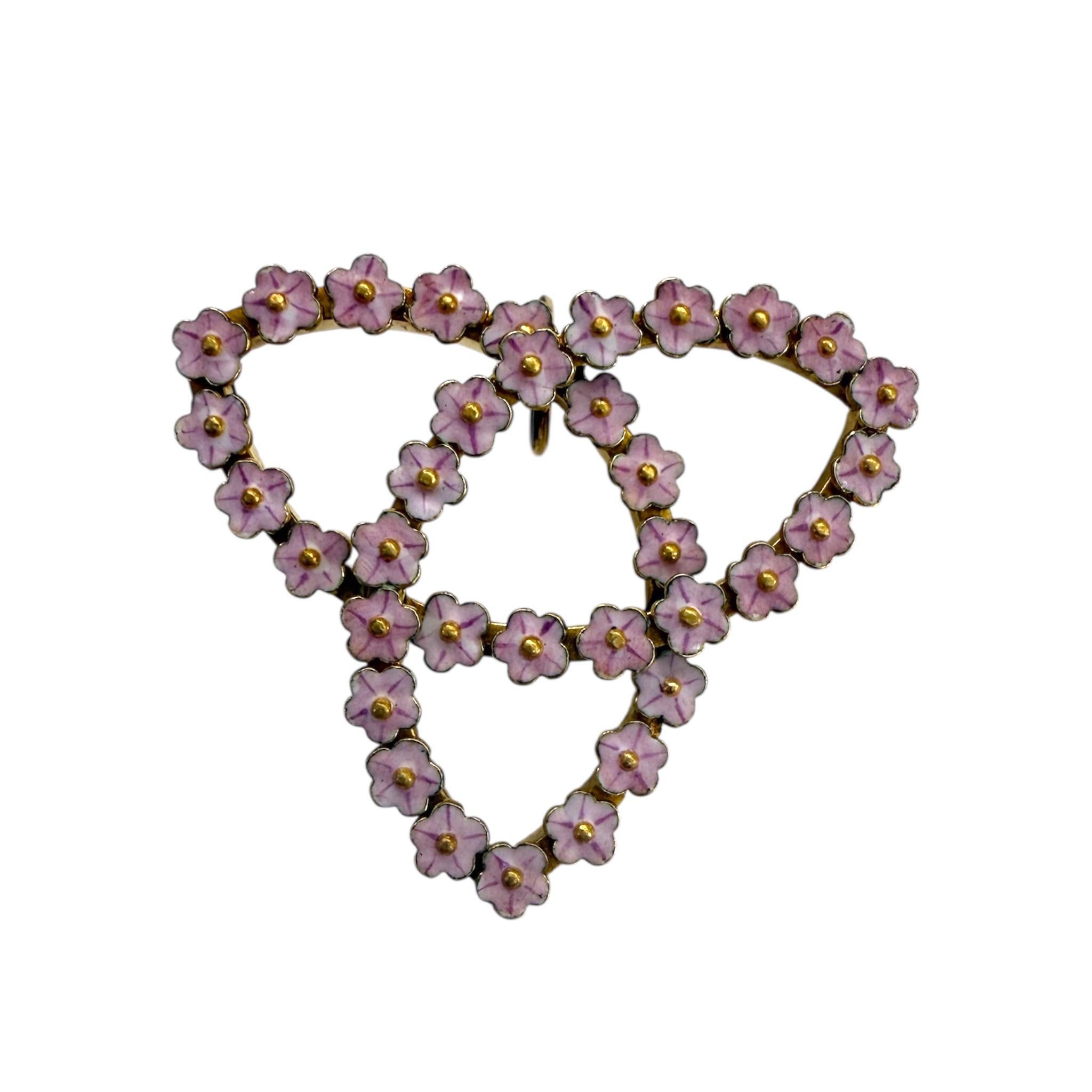 Pendentif de conversion en émail vintage en vente 1