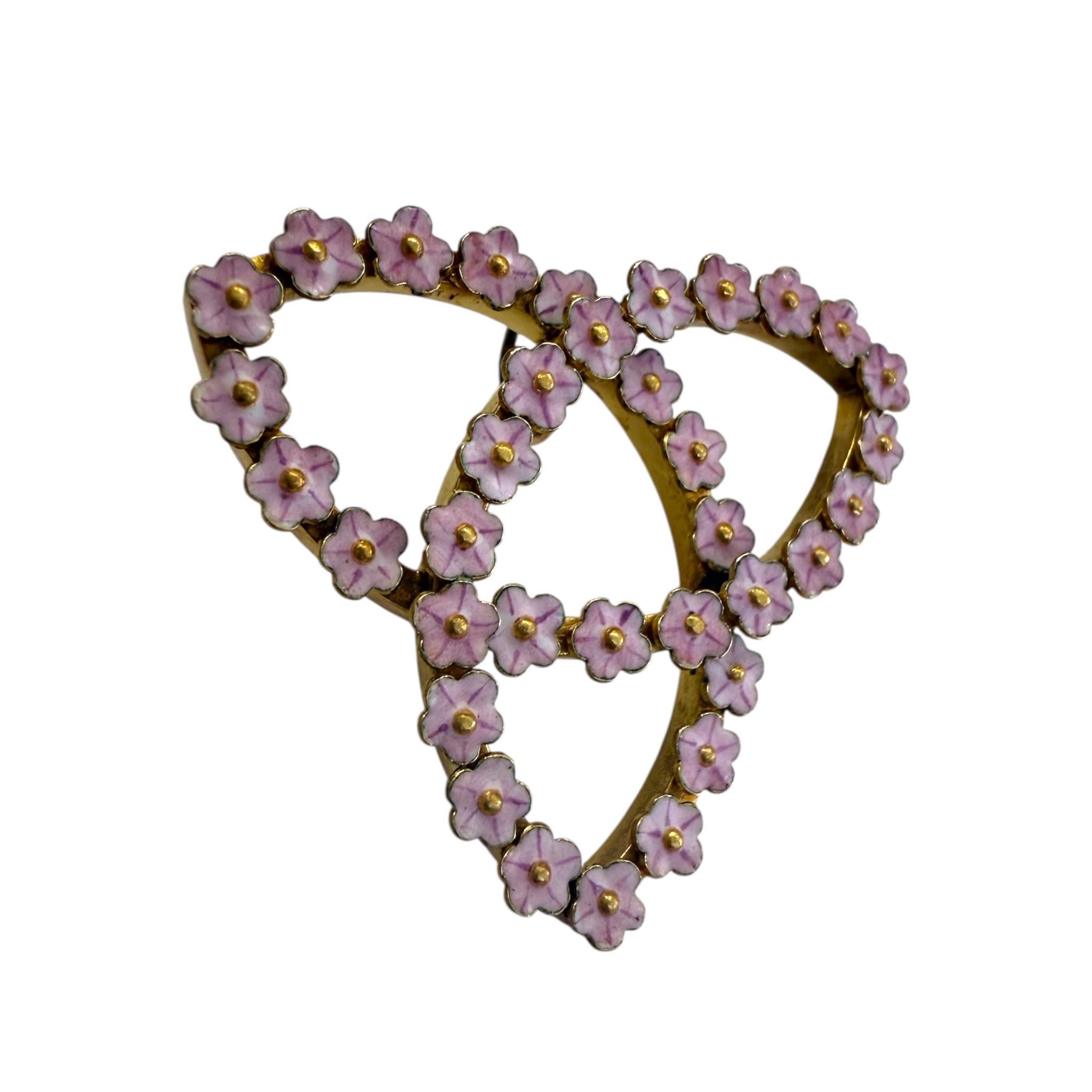 Pendentif de conversion en émail vintage en vente 2