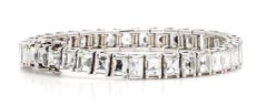 21.65 Carat Diamond Platinum Bracelet