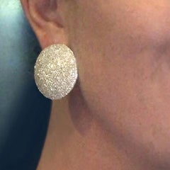Ralph Masri Modernist Domed Diamond Earrings