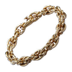 Chanel Paris Gold Chain Bracelet