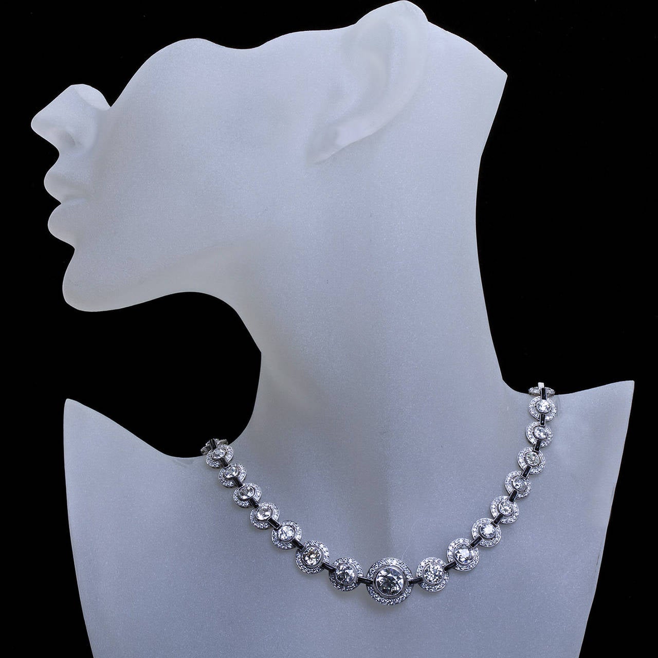 diamond necklace and bracelet set