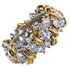 Cartier Diamond Gold Wreath Wedding Band, 3.60 Carat 12