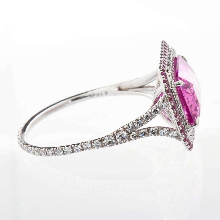 light pink sapphire ring