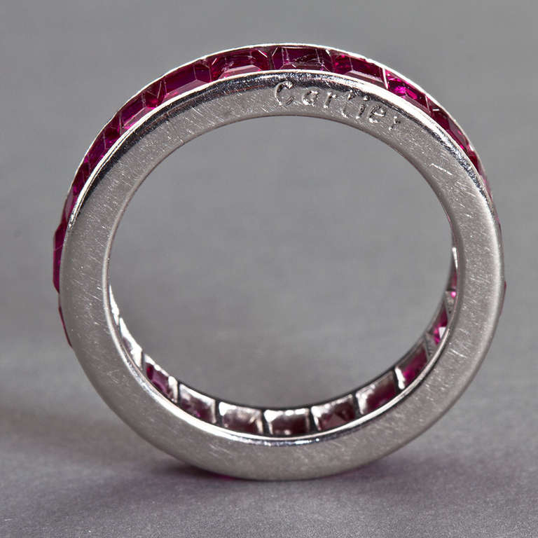 Women's CARTIER Vintage Ruby Wedding Band