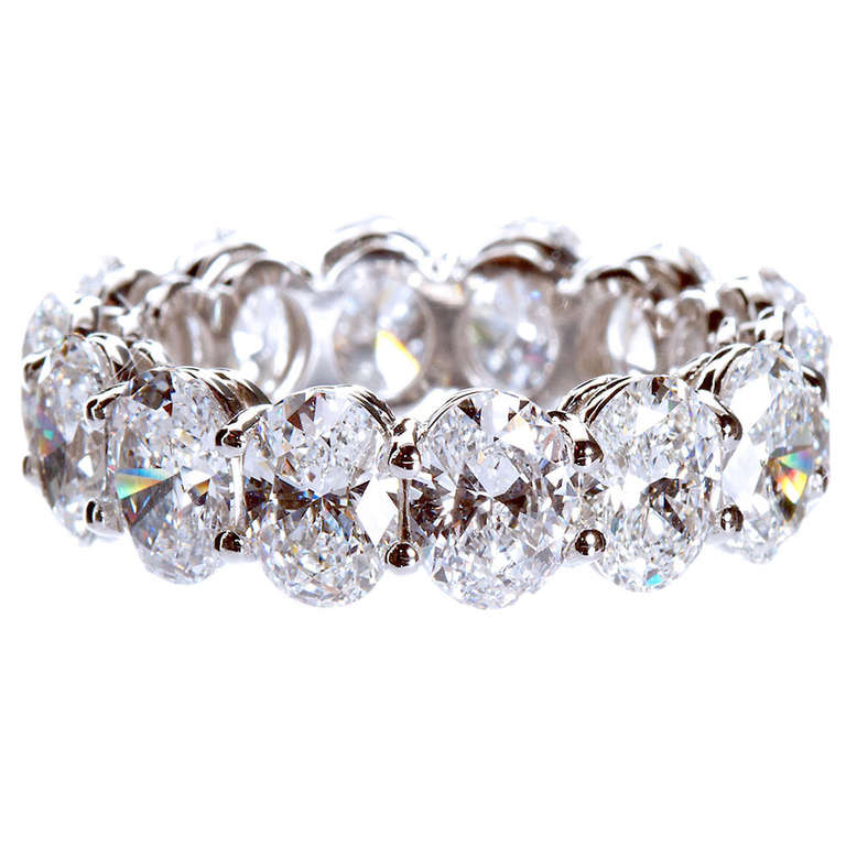 Oval Shaped Diamond Eternity Band