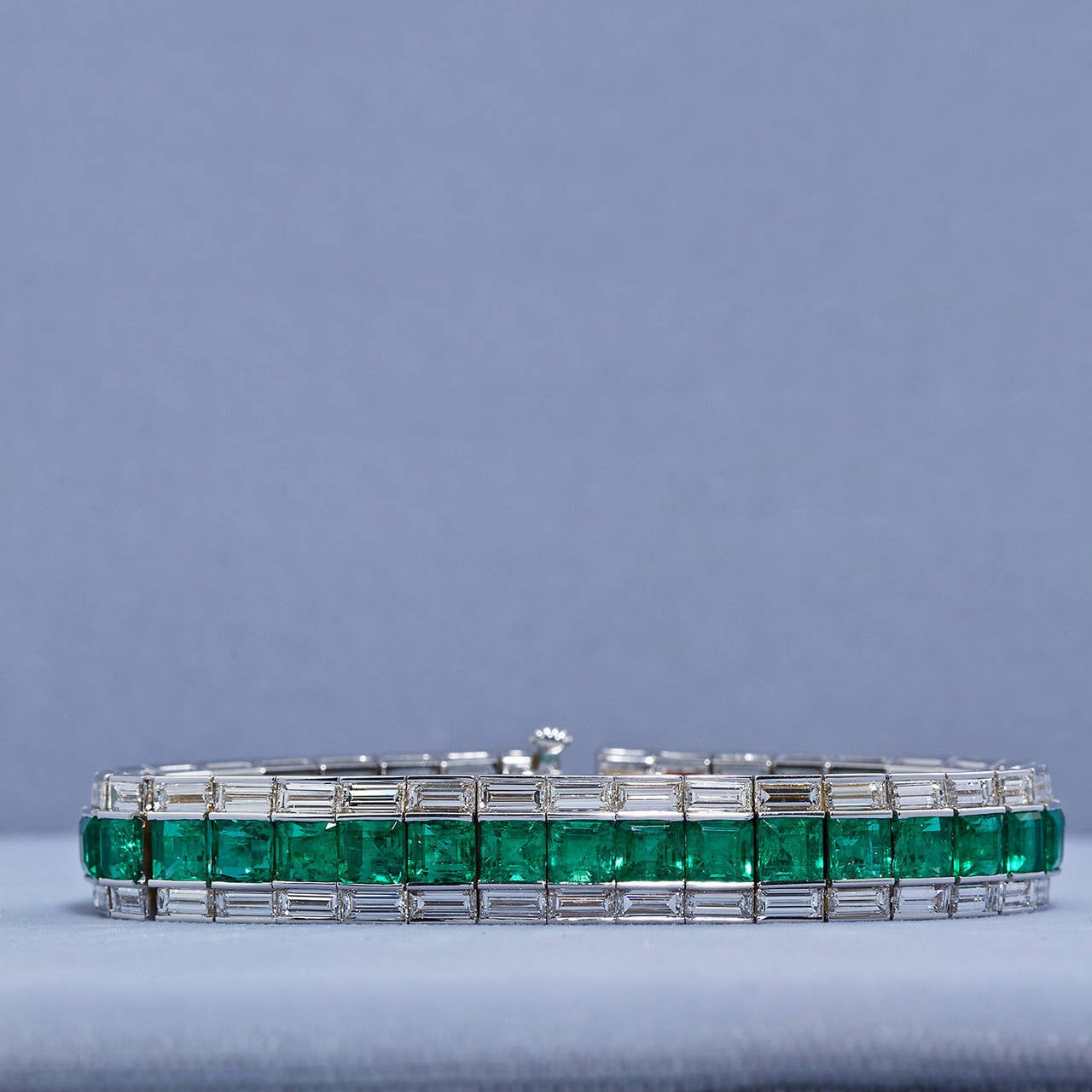 emerald diamond bracelet