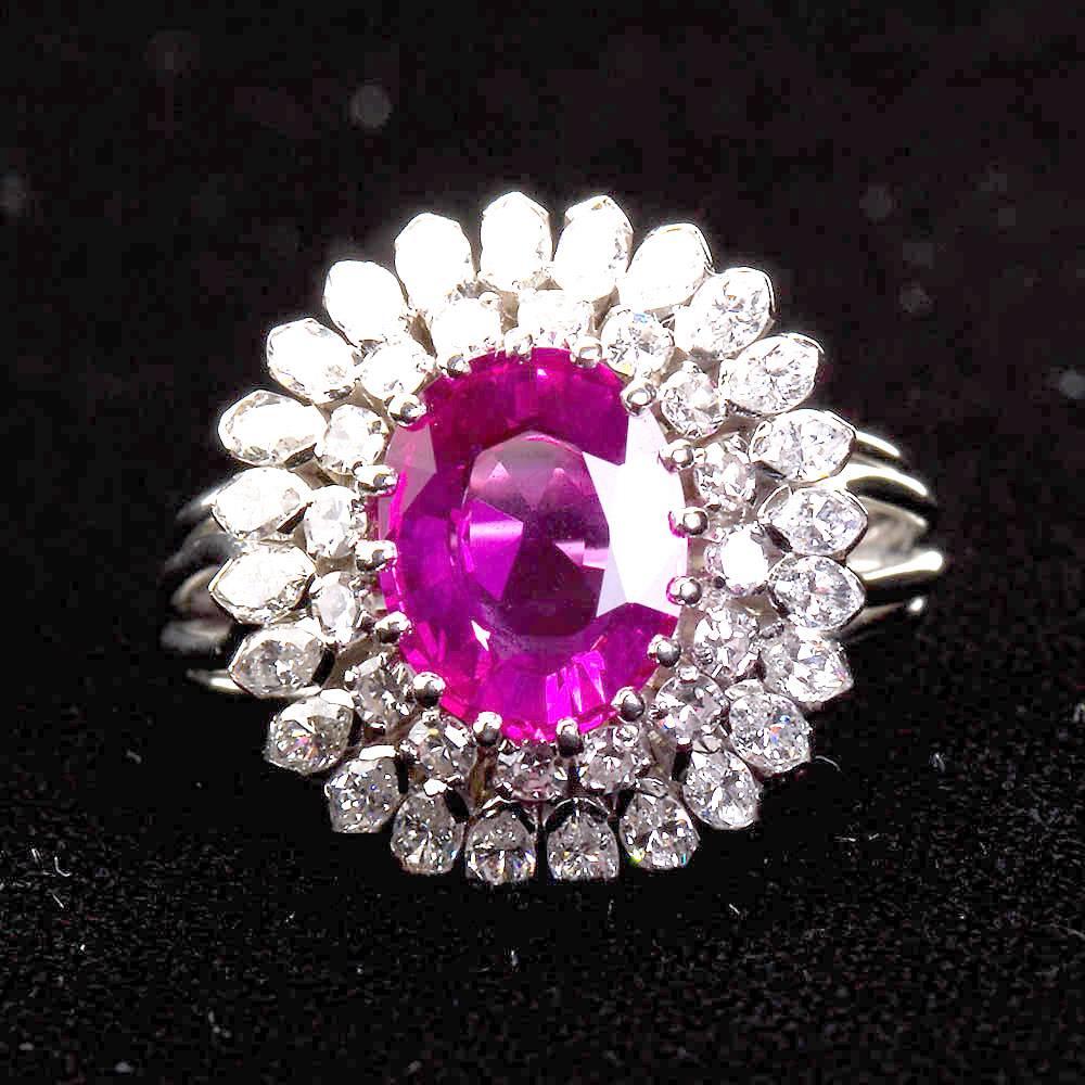 2 carat pink sapphire