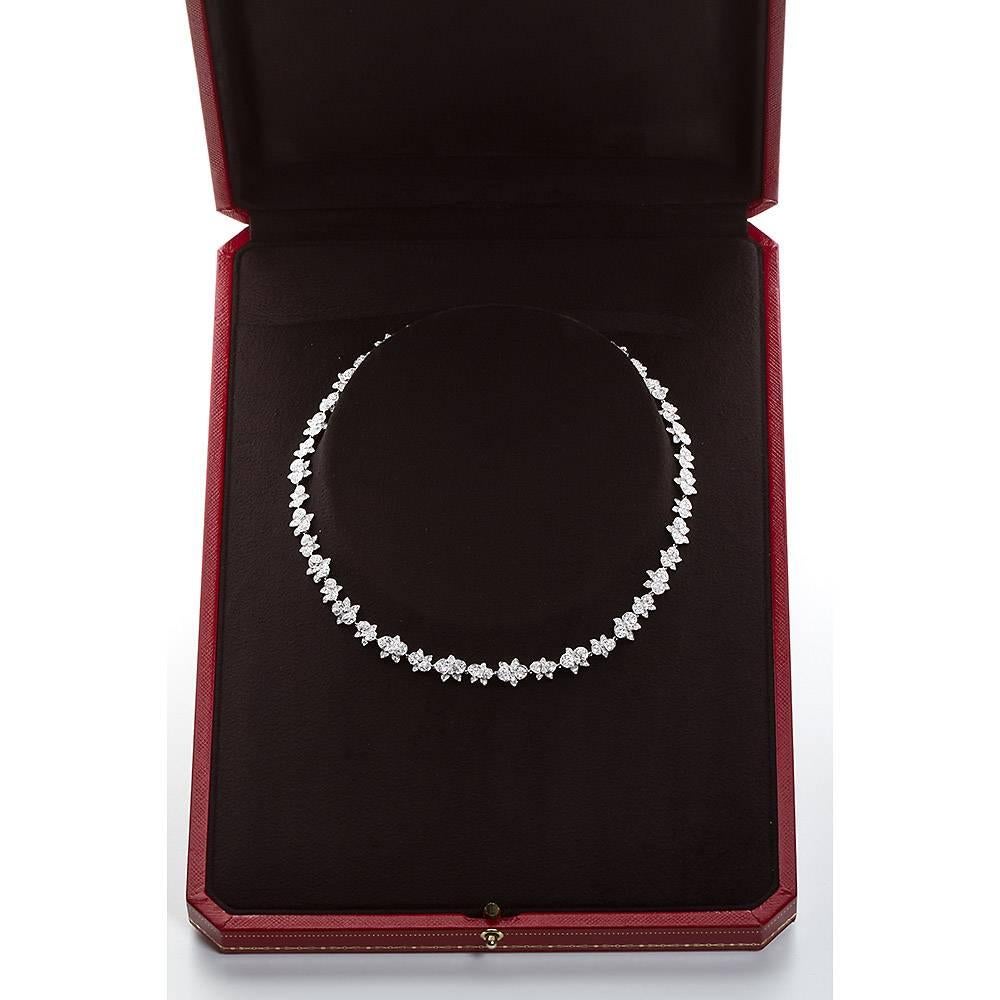 Contemporary Cartier Caresse D'Orchidées Par Cartier Diamond Necklace