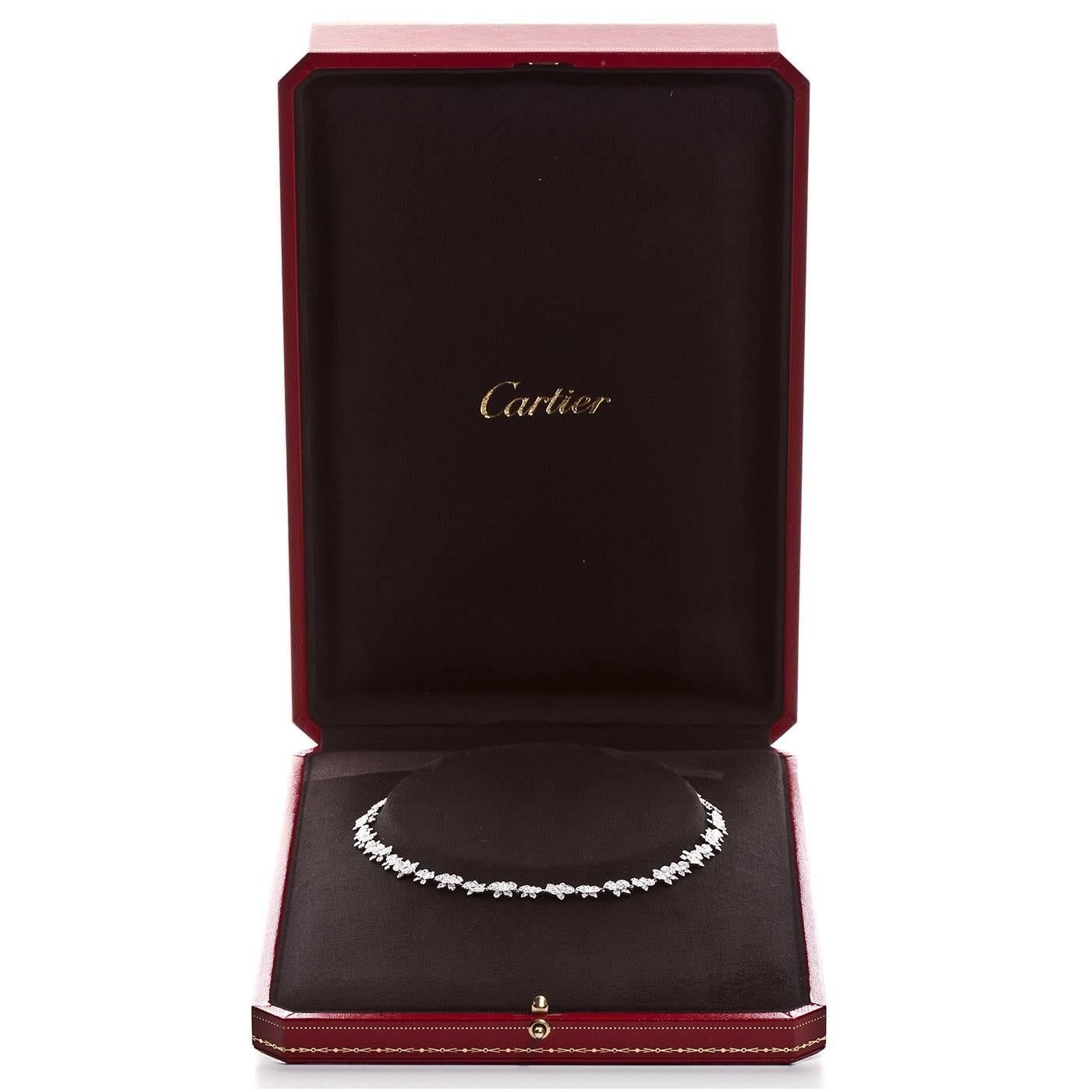 Women's Cartier Caresse D'Orchidées Par Cartier Diamond Necklace